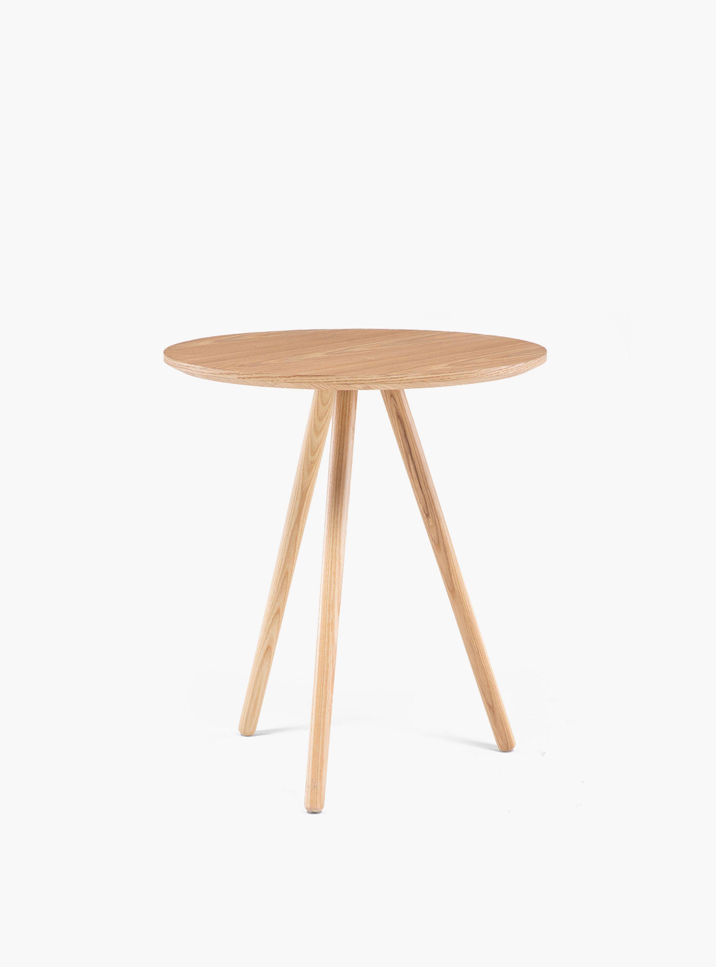 Mesa Lateral Madera de Haya 50 cm.-2