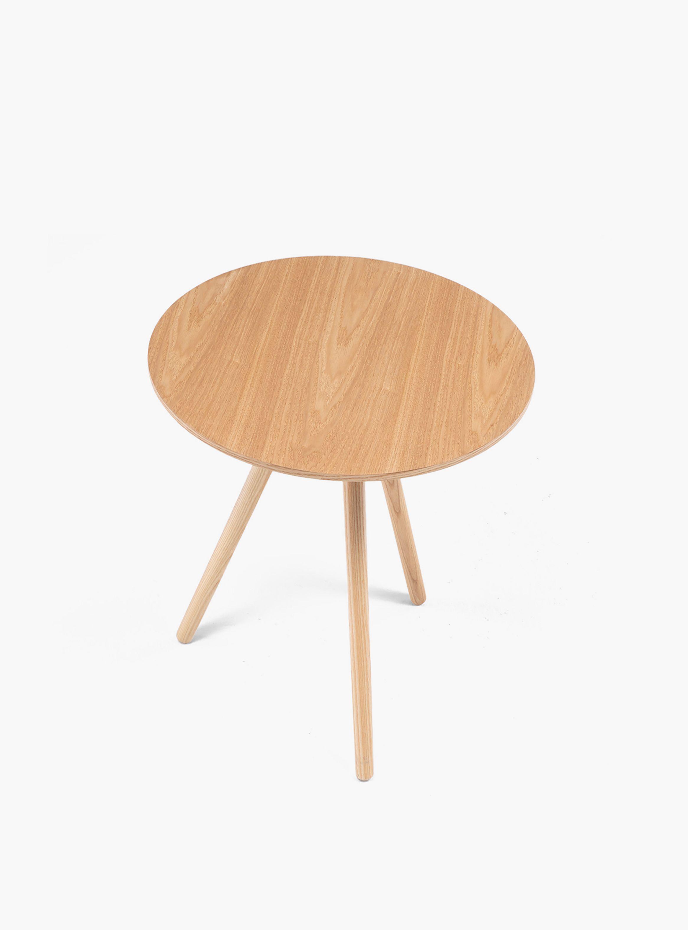 Mesa Lateral Madera de Haya 50 cm.-3