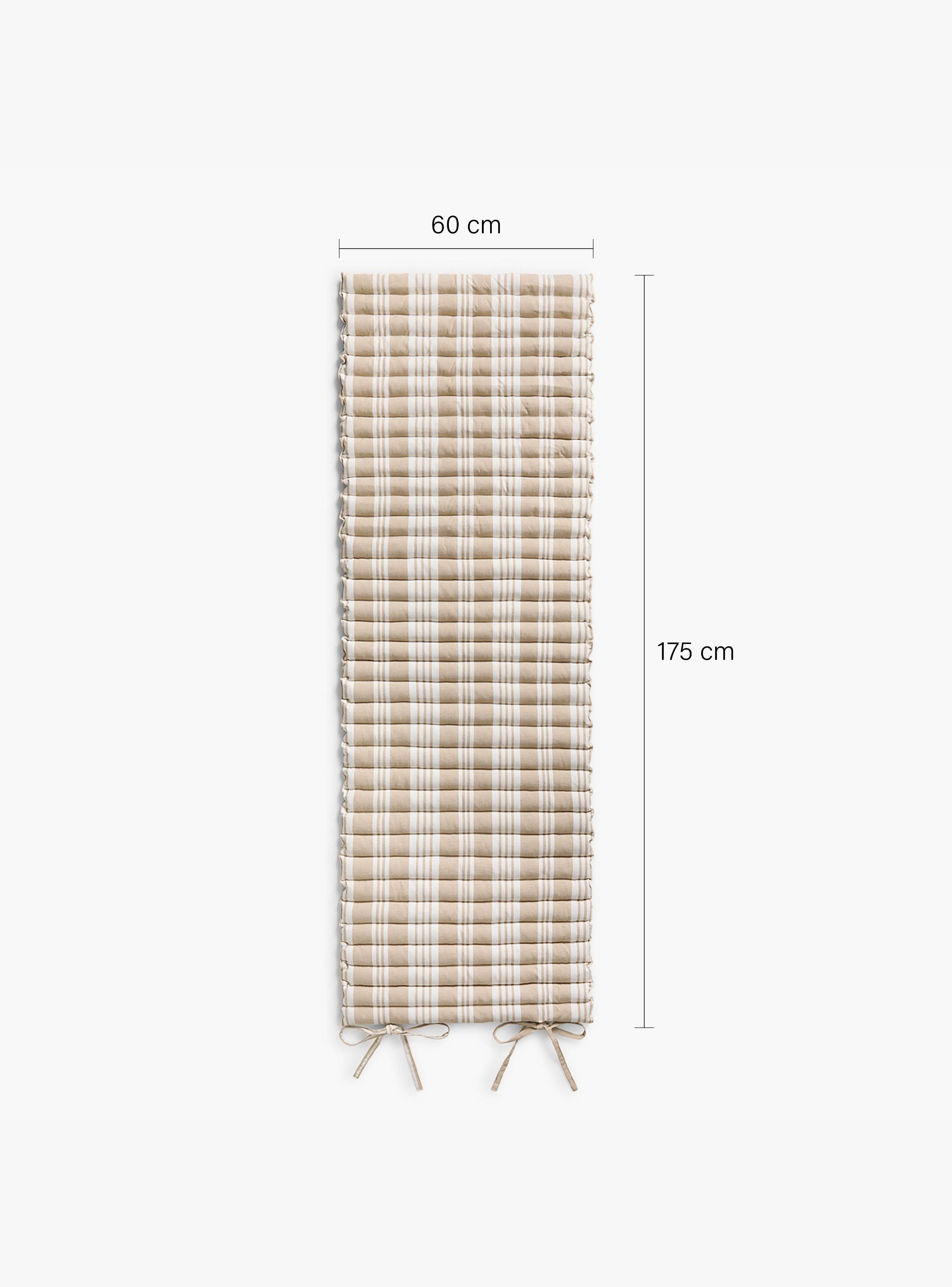 Cojín de Reposera Malgrat 60x175x2 Beige-4