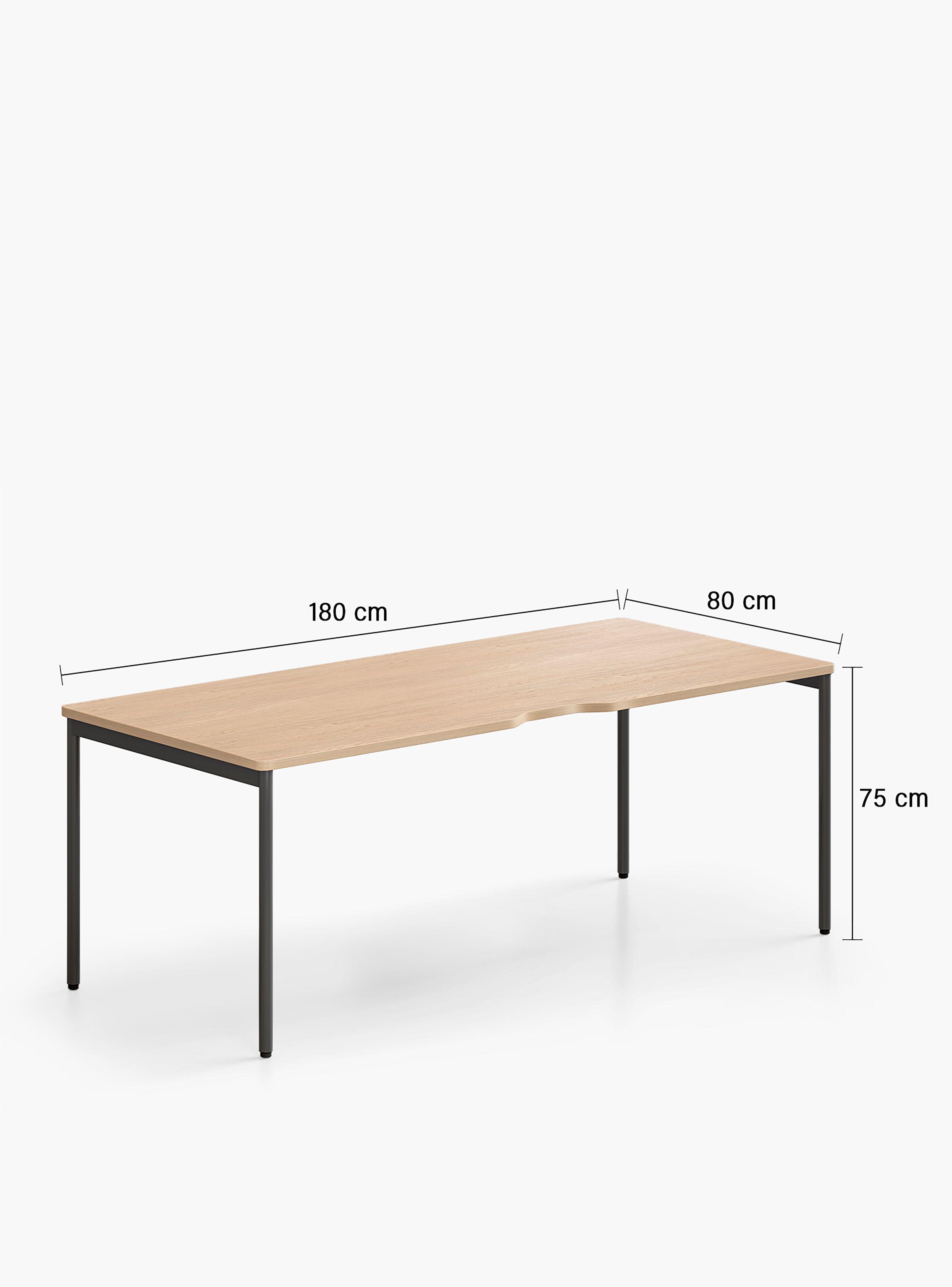 Escritorio Astro 180x80 Natura/Gris-3