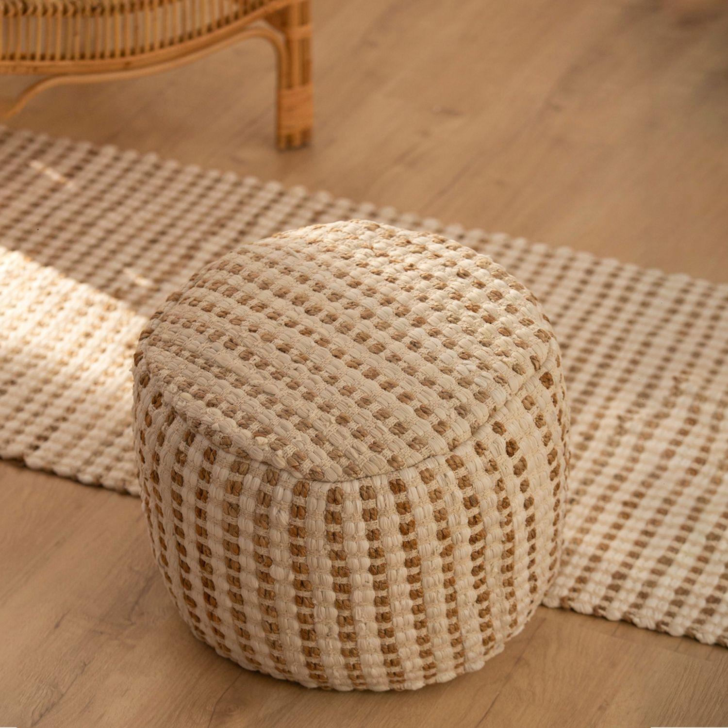 Pouf Algodón Fiesta Crudo-1