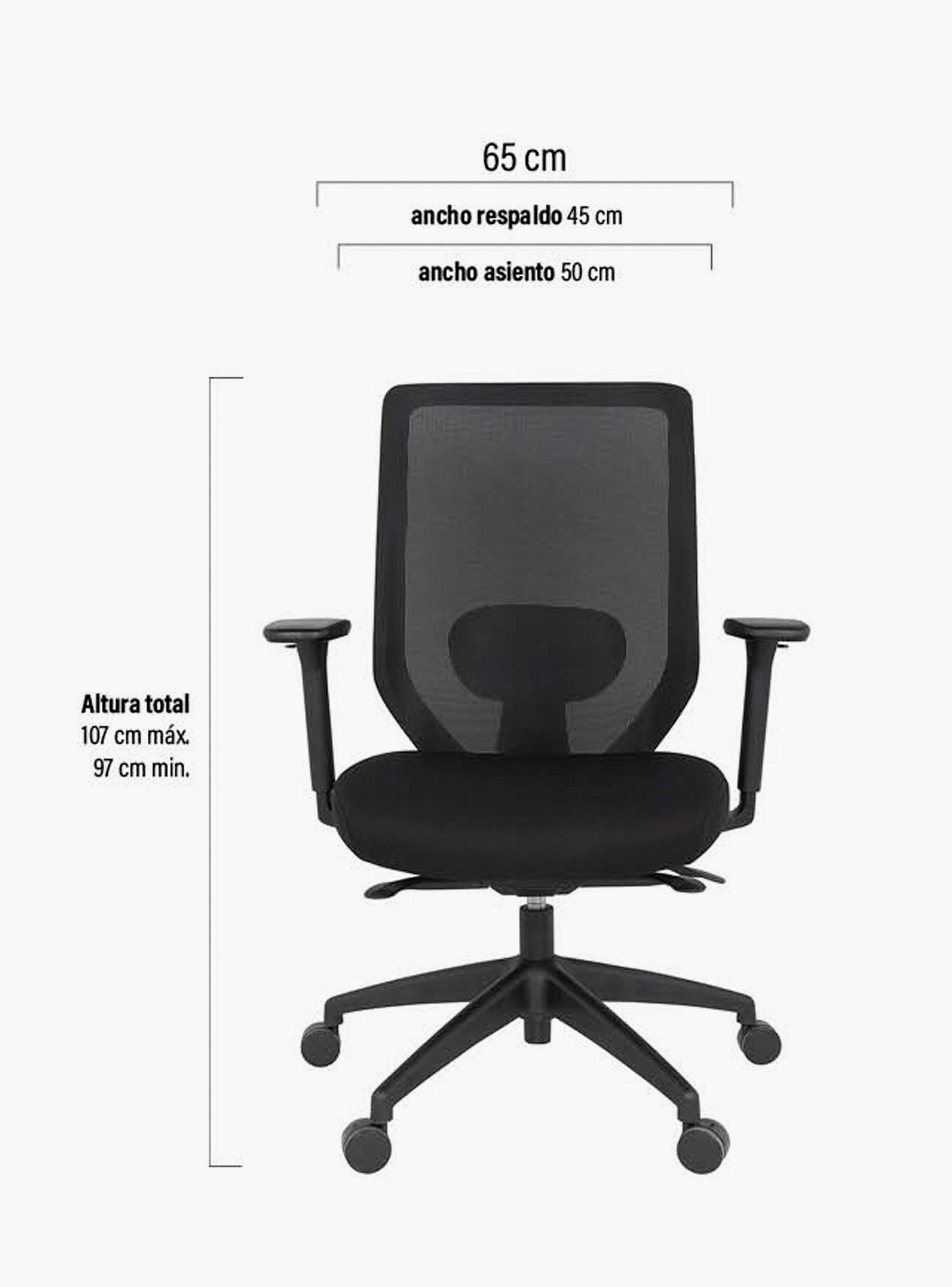 Silla Oficina Focus Negro-8
