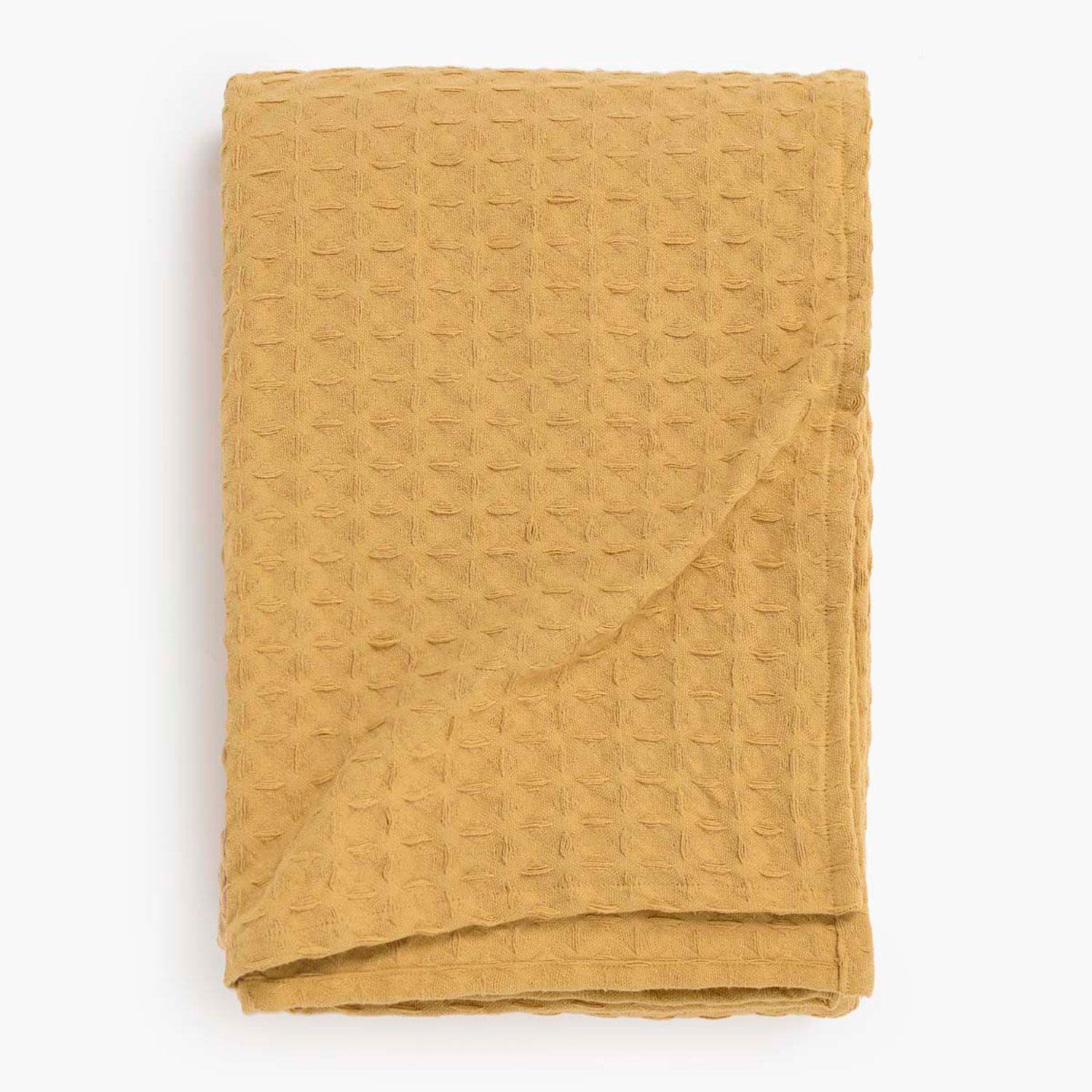 Cubrecama Panal 2 Plazas Amarillo-0