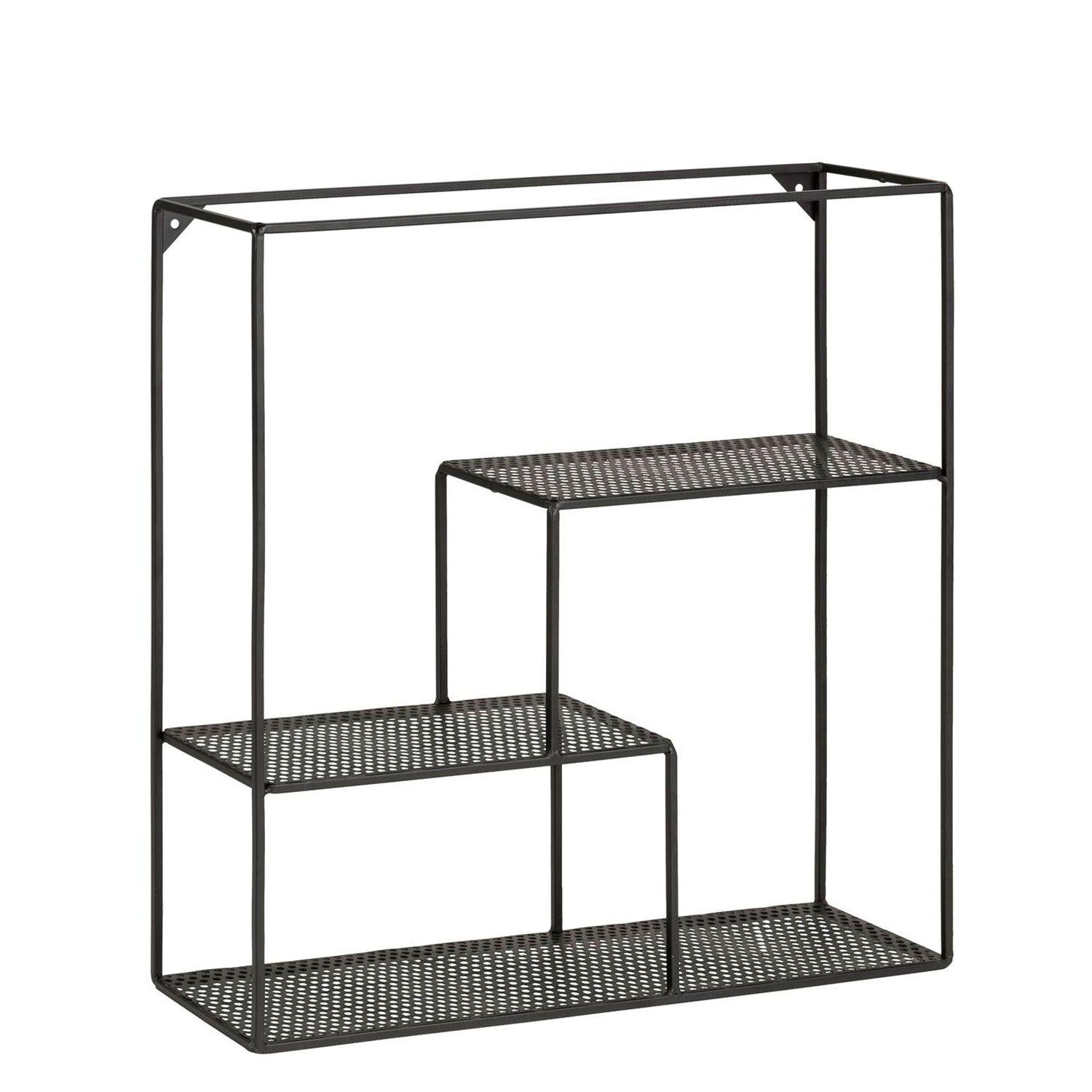 Repisa perforada Batley Negro-2