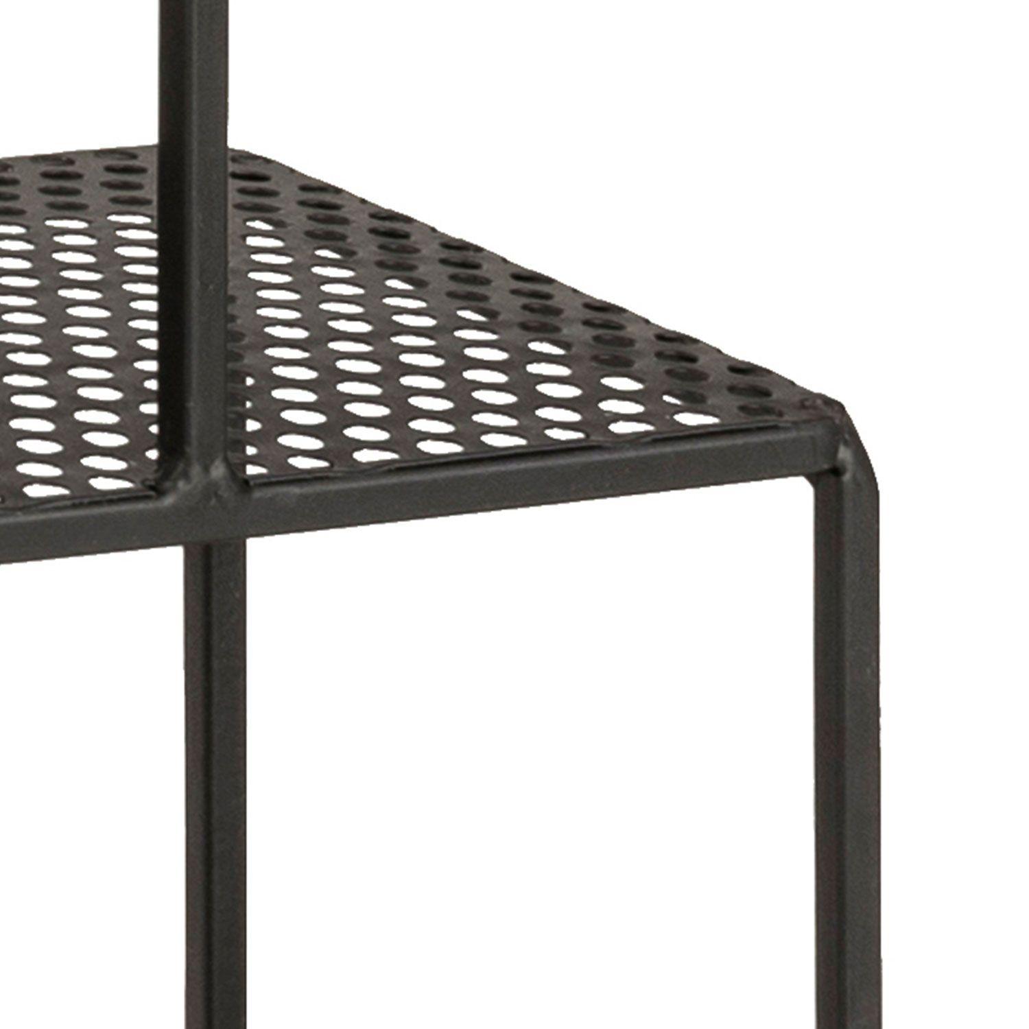 Repisa perforada Batley Negro-5