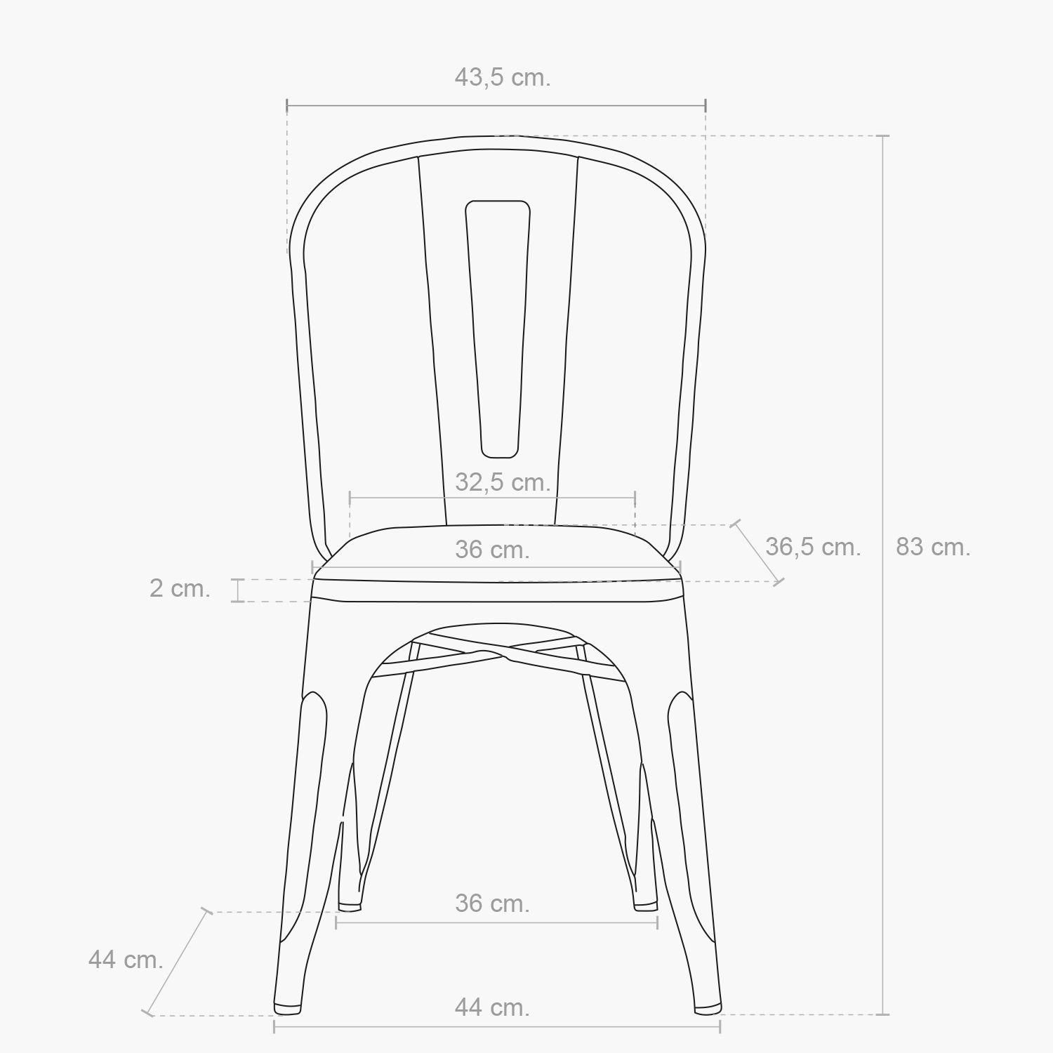 Silla Tolix Madera Metal-5