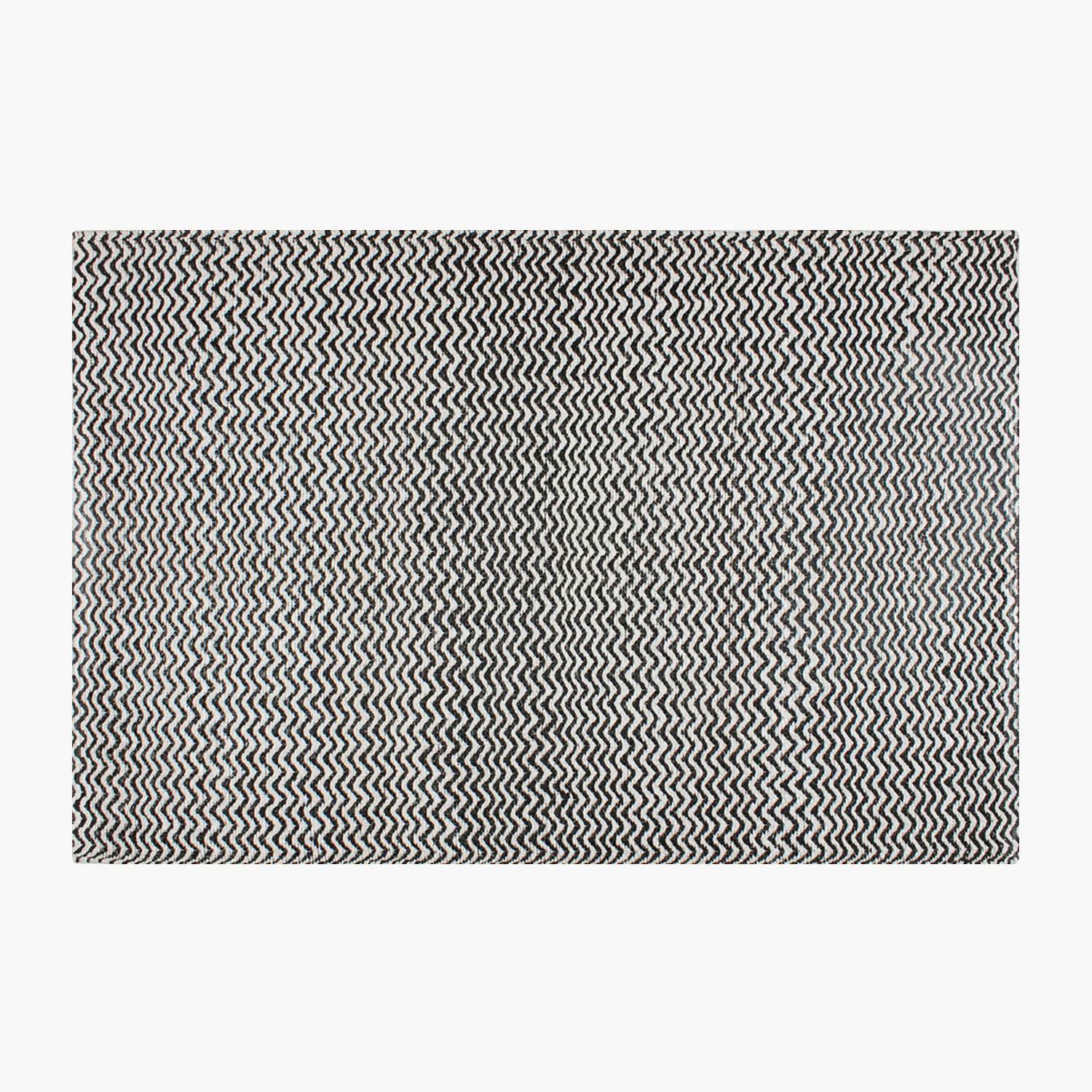 Alfombra Exterior Myrtos 200x300 Bco/Negro-4