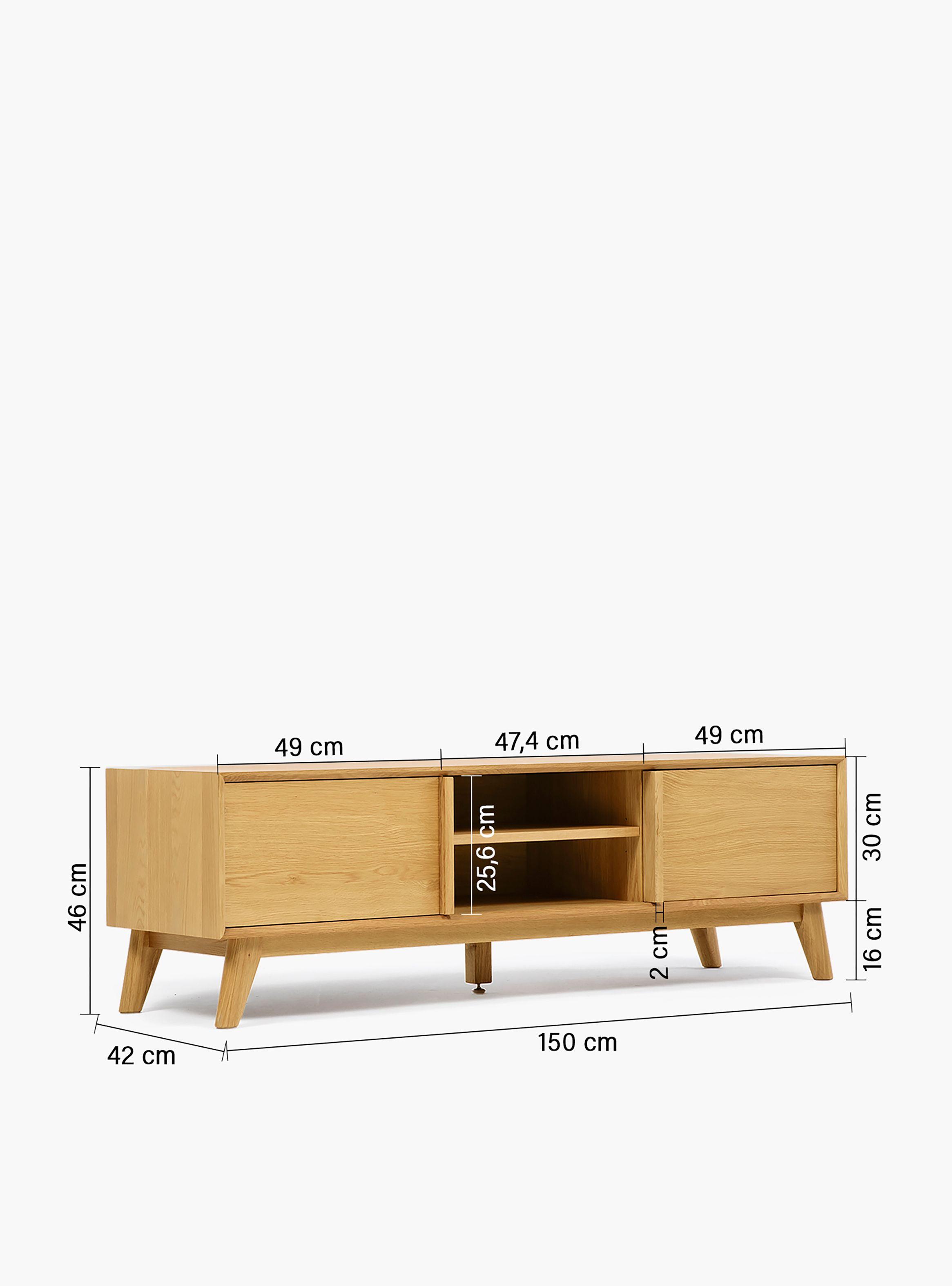 Rack TV Roda Natural-9