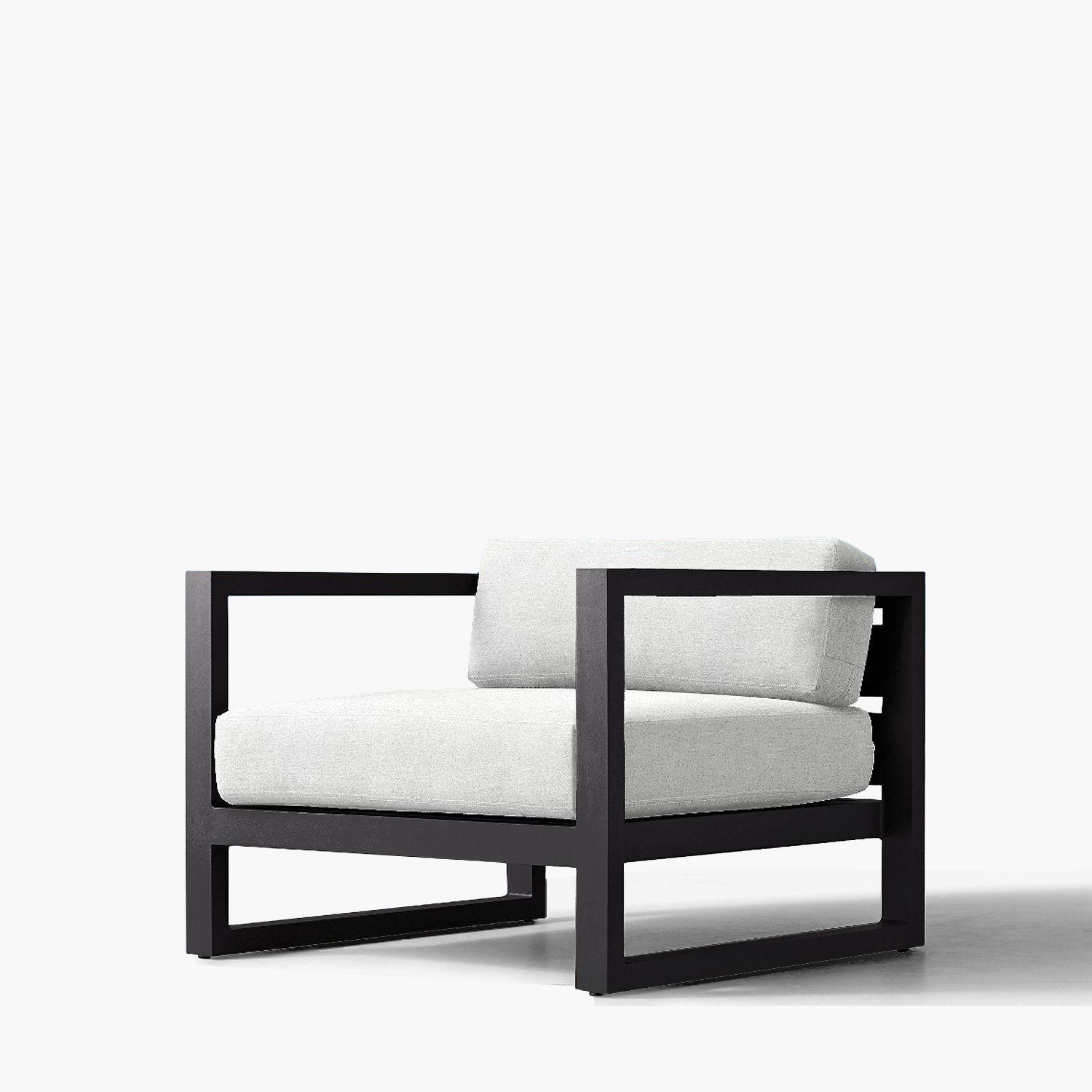 Sillón Terraza 1C Montego Blanco/Negro-0