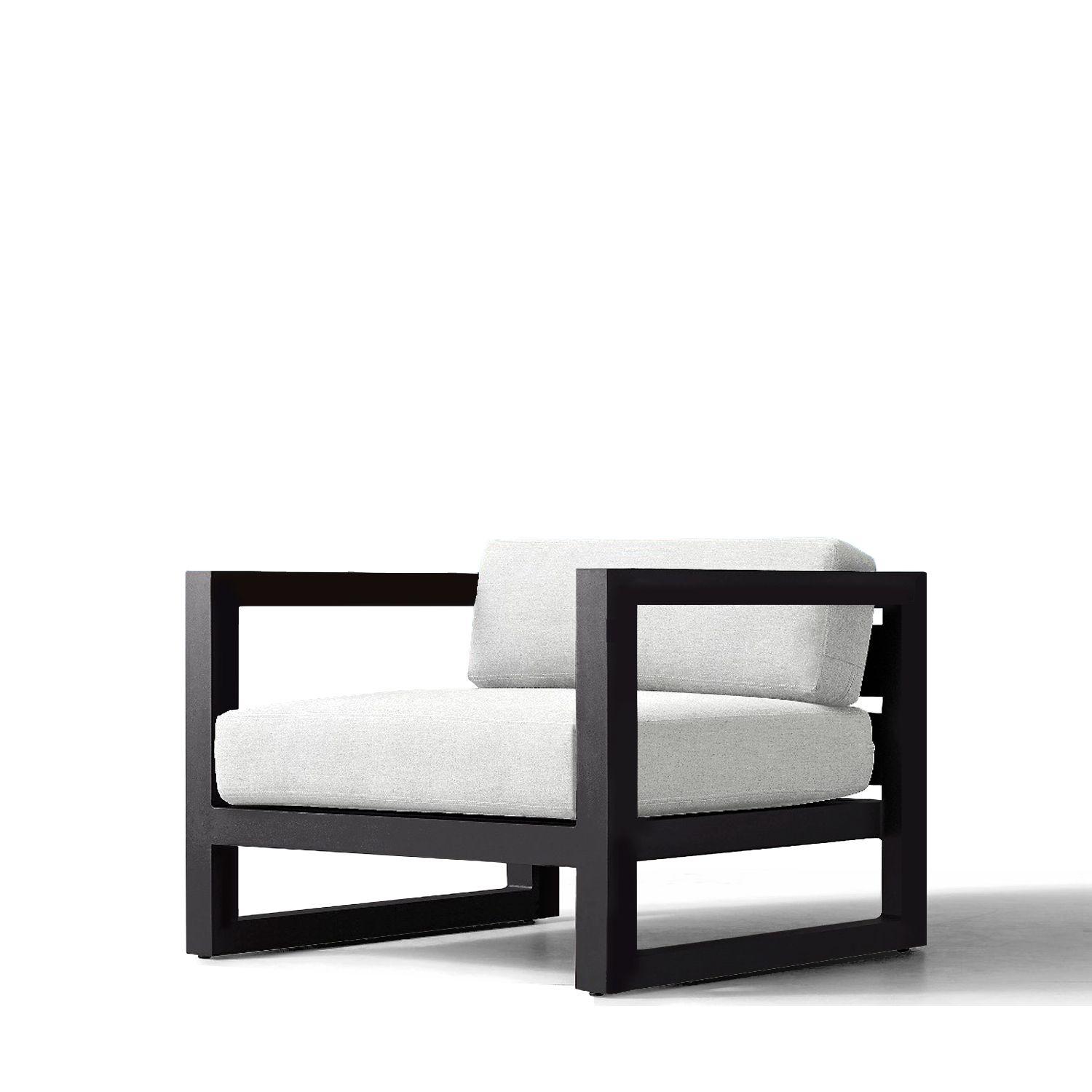 Sillón Terraza 1C Montego Blanco/Negro-1