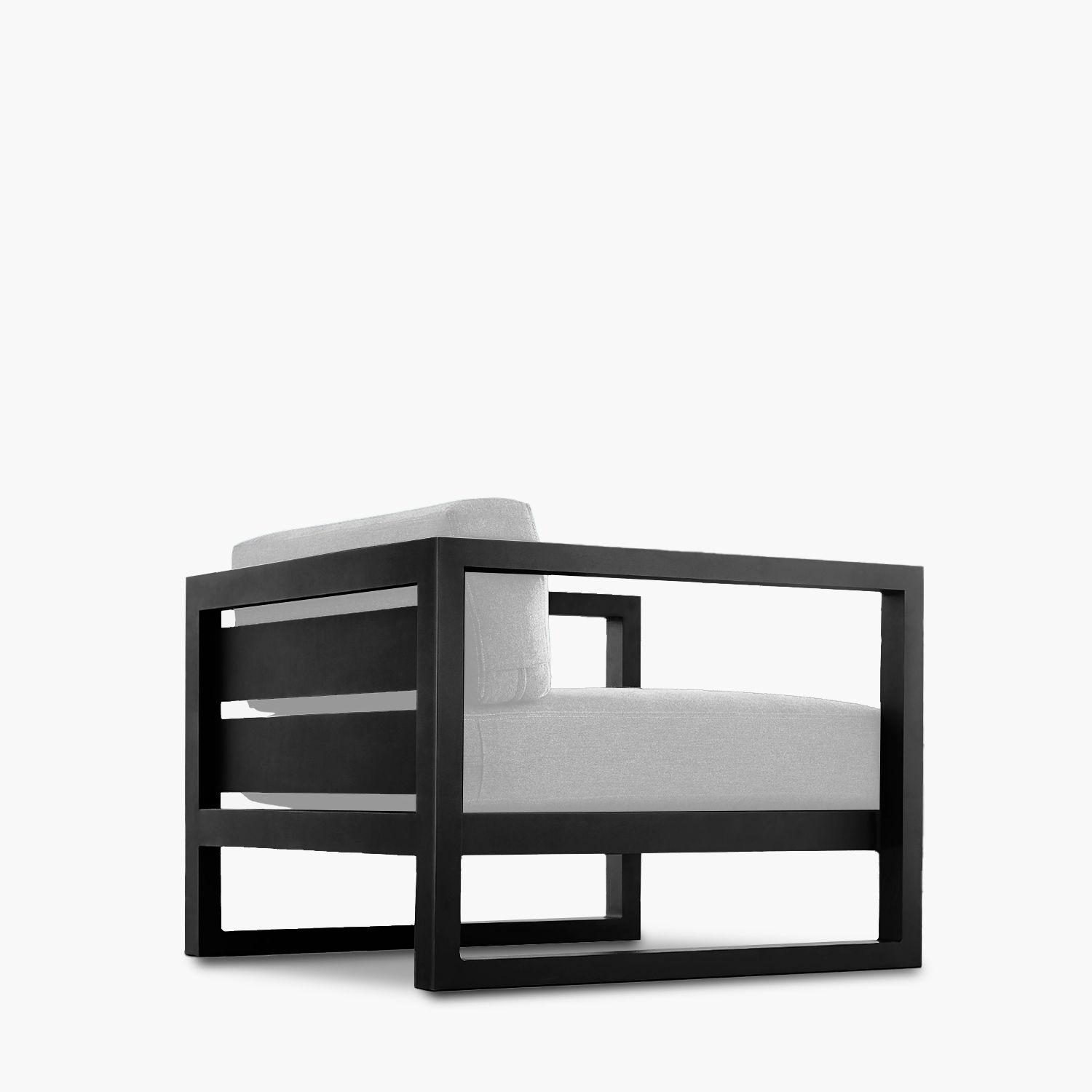 Sillón Terraza 1C Montego Blanco/Negro-3