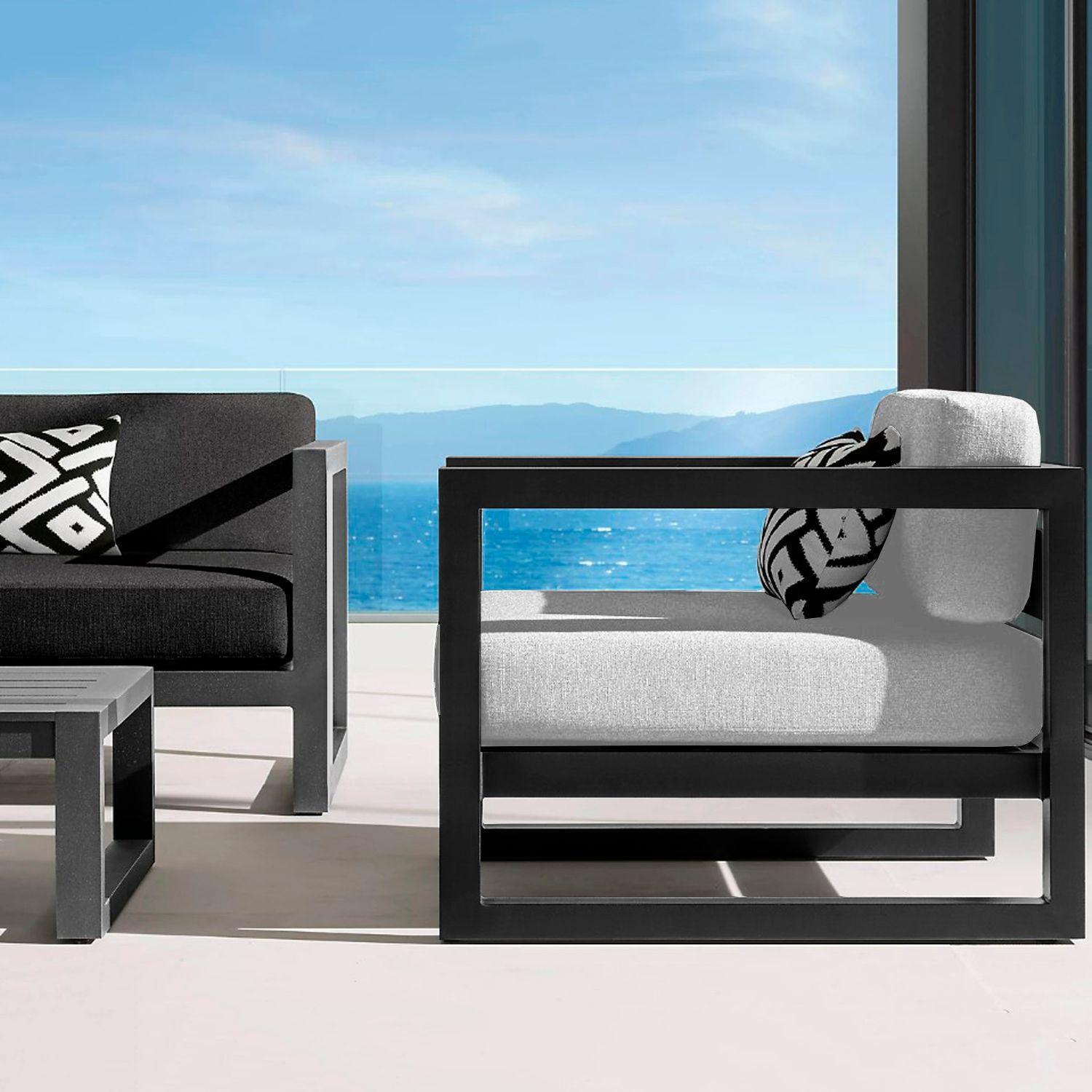 Sillón Terraza 1C Montego Blanco/Negro-5