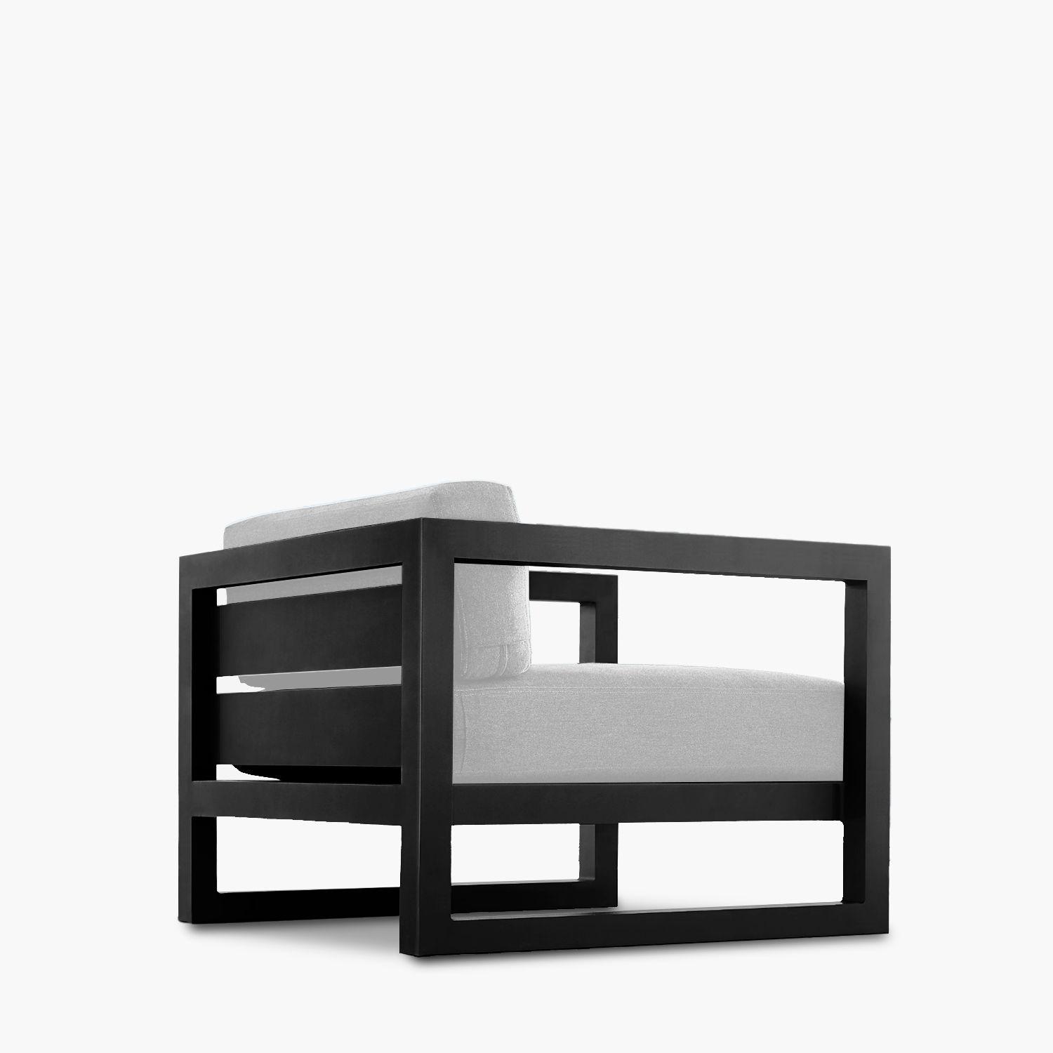 Sillón Terraza 1C Montego Blanco/Negro-7