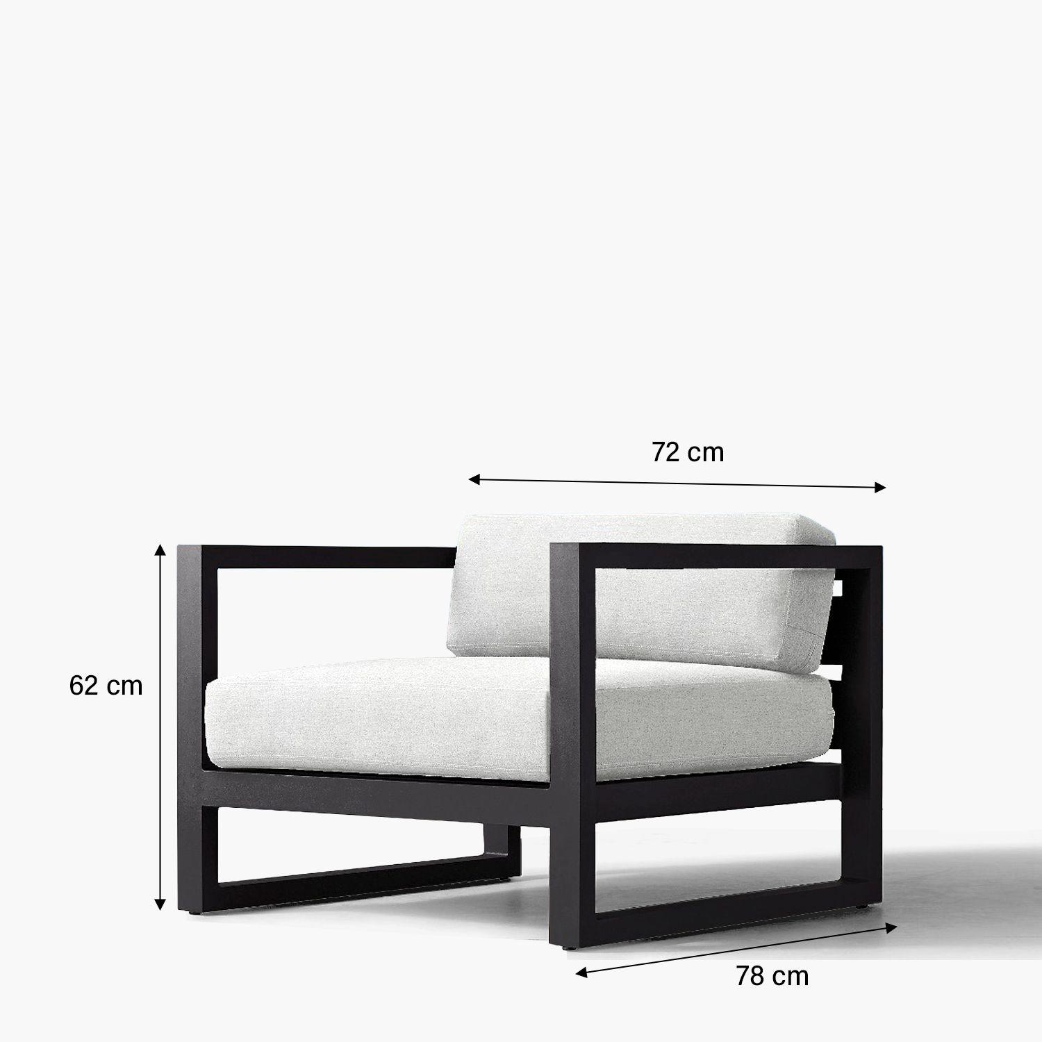 Sillón Terraza 1C Montego Blanco/Negro-9