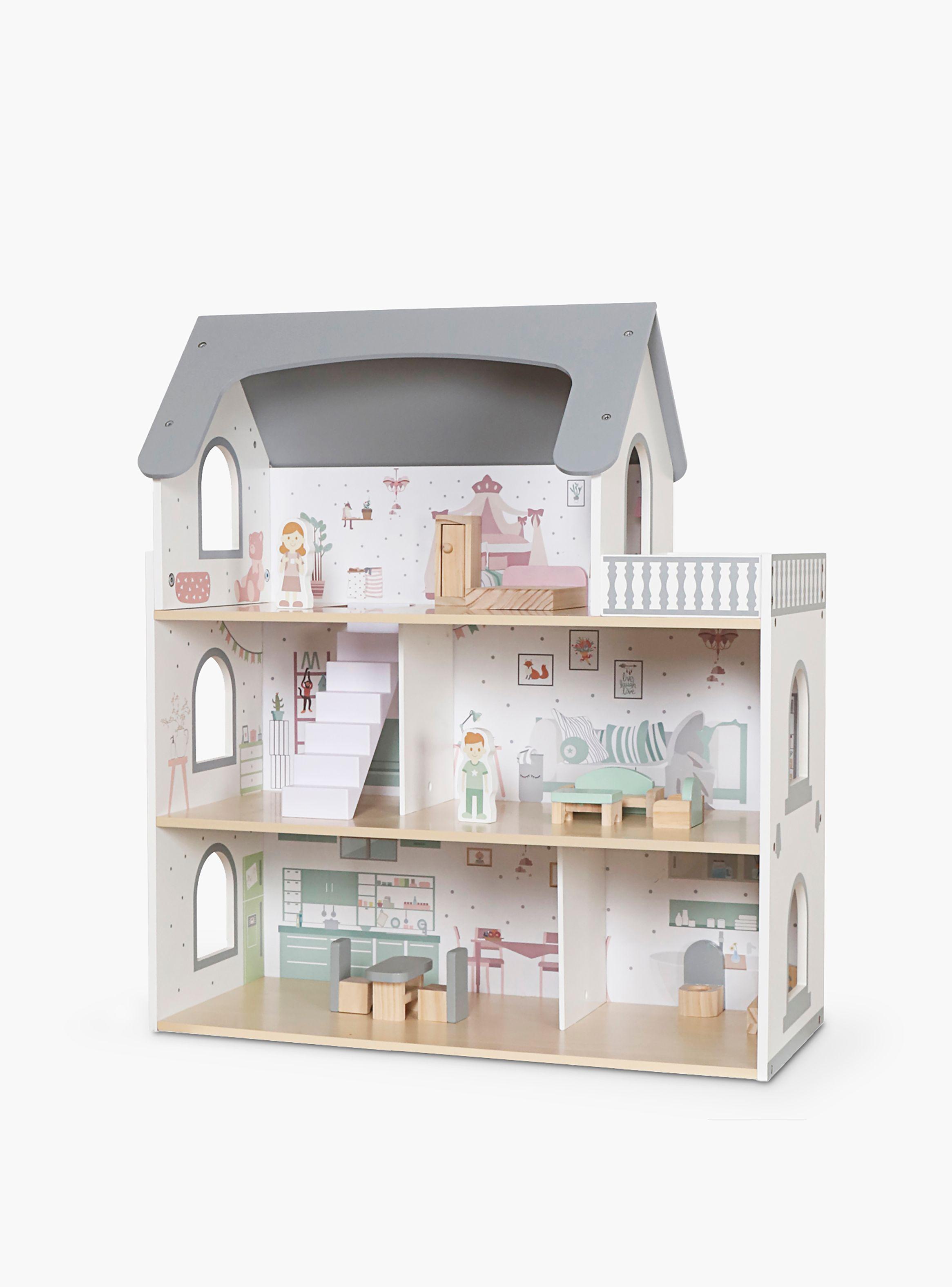 Casita de Muñecas Infantil de Madera Dana Multicolor-3