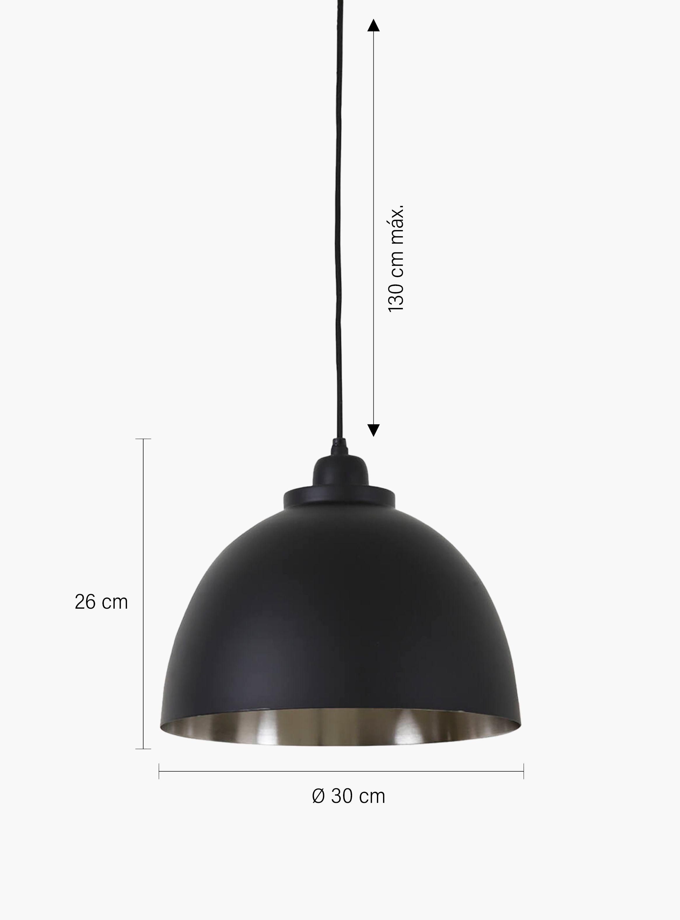 Lámpara de Colgar Kylie 30 Negro-6