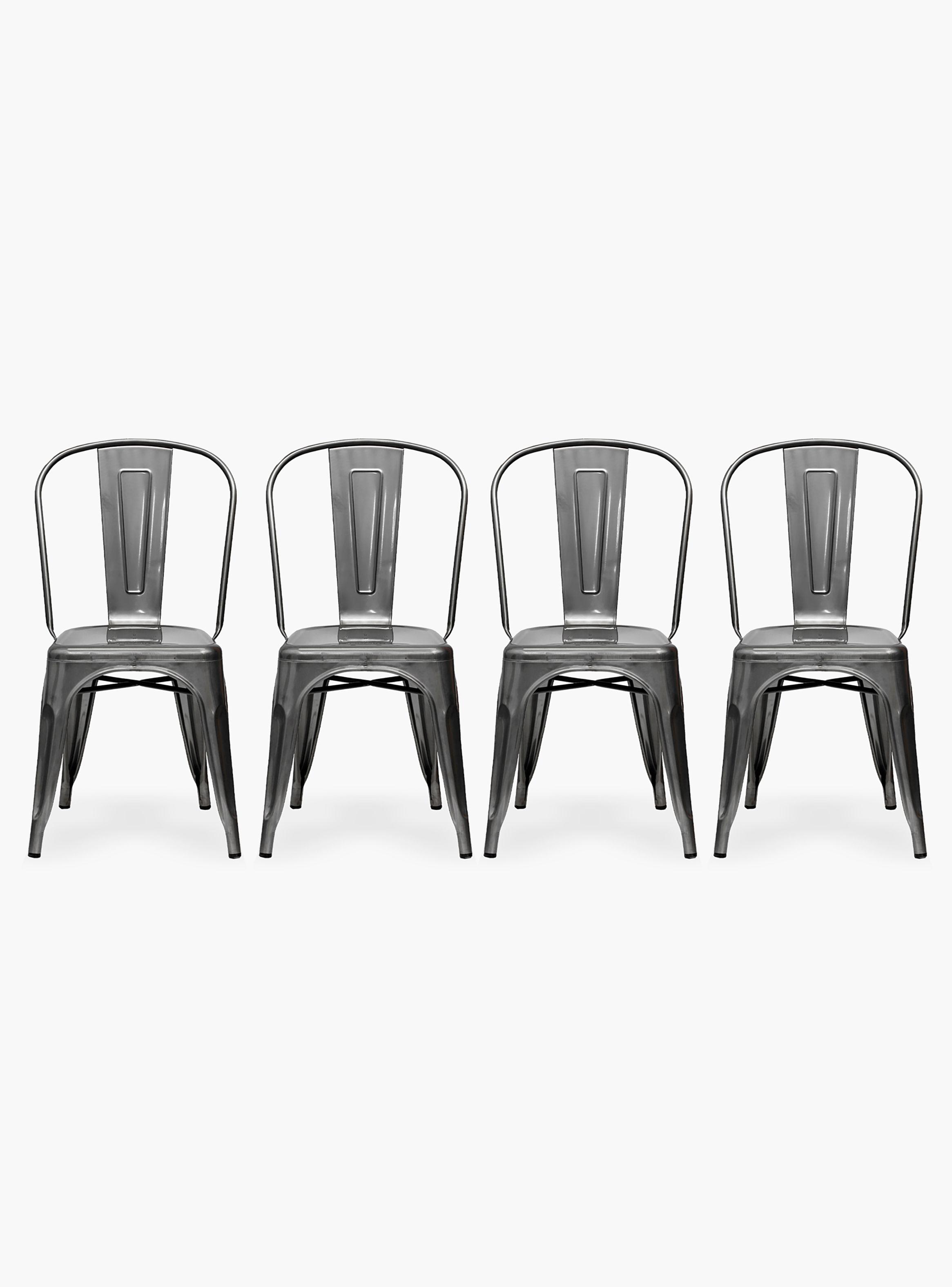 Pack 4 Sillas Tolix Asiento Metal Metal-0