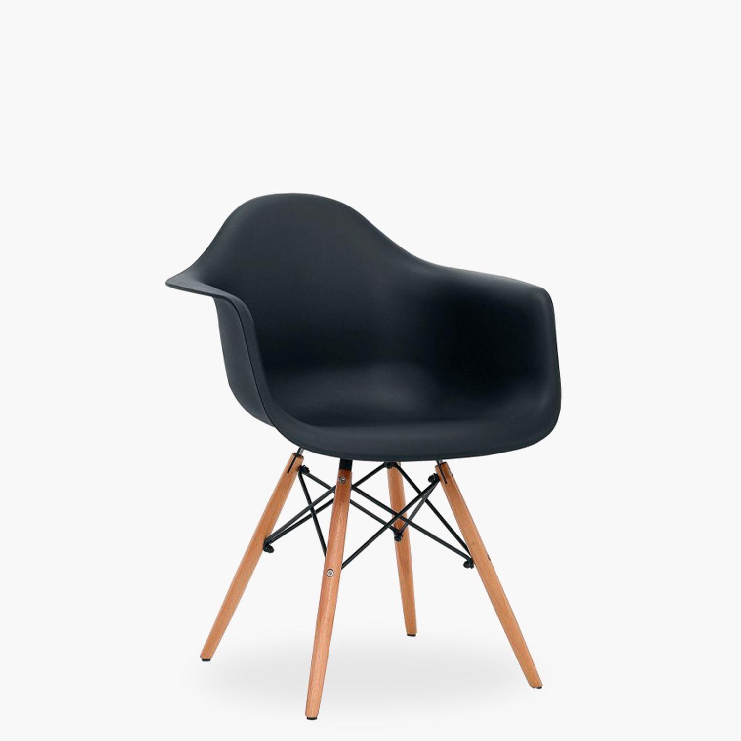 Sitial Eames DAW Réplica Negro-1
