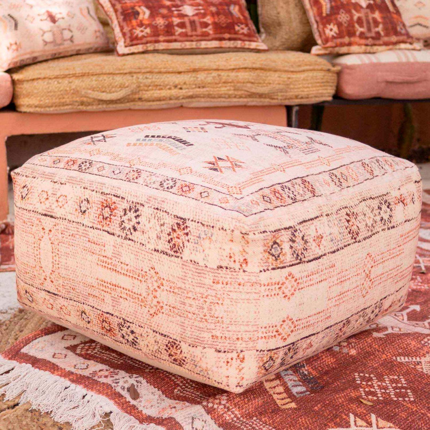 Pouf Algodón Tanger Crudo-2