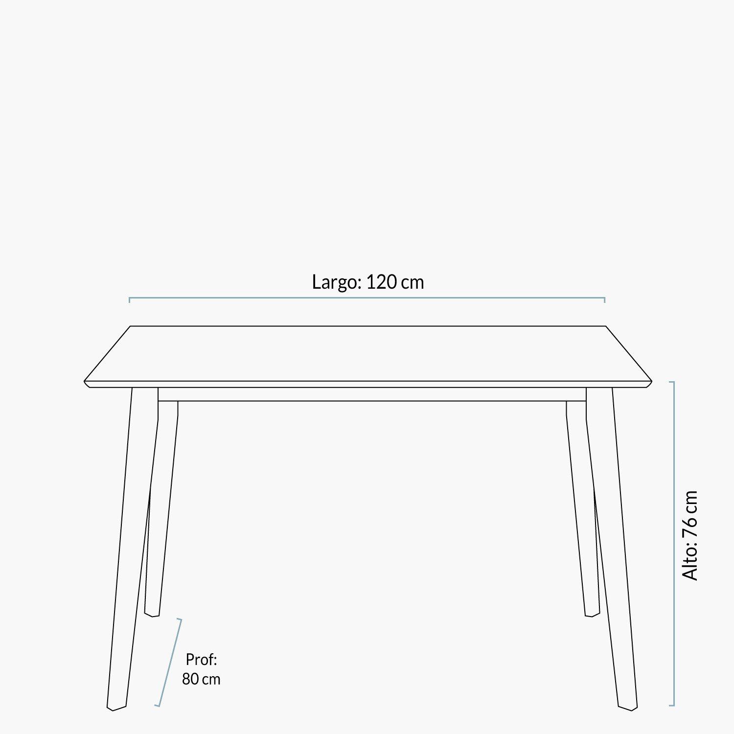 Mesa Comedor Raven 120 Blanco-9