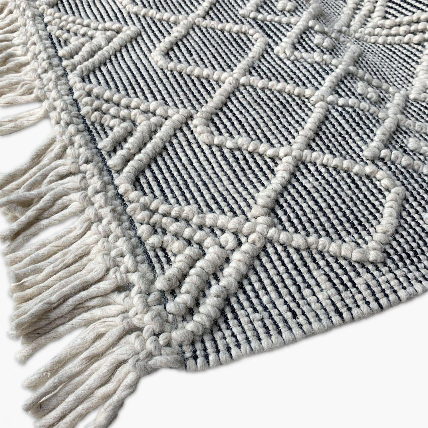 Alfombra Lana/Alg Koper 170x240 Gris-2