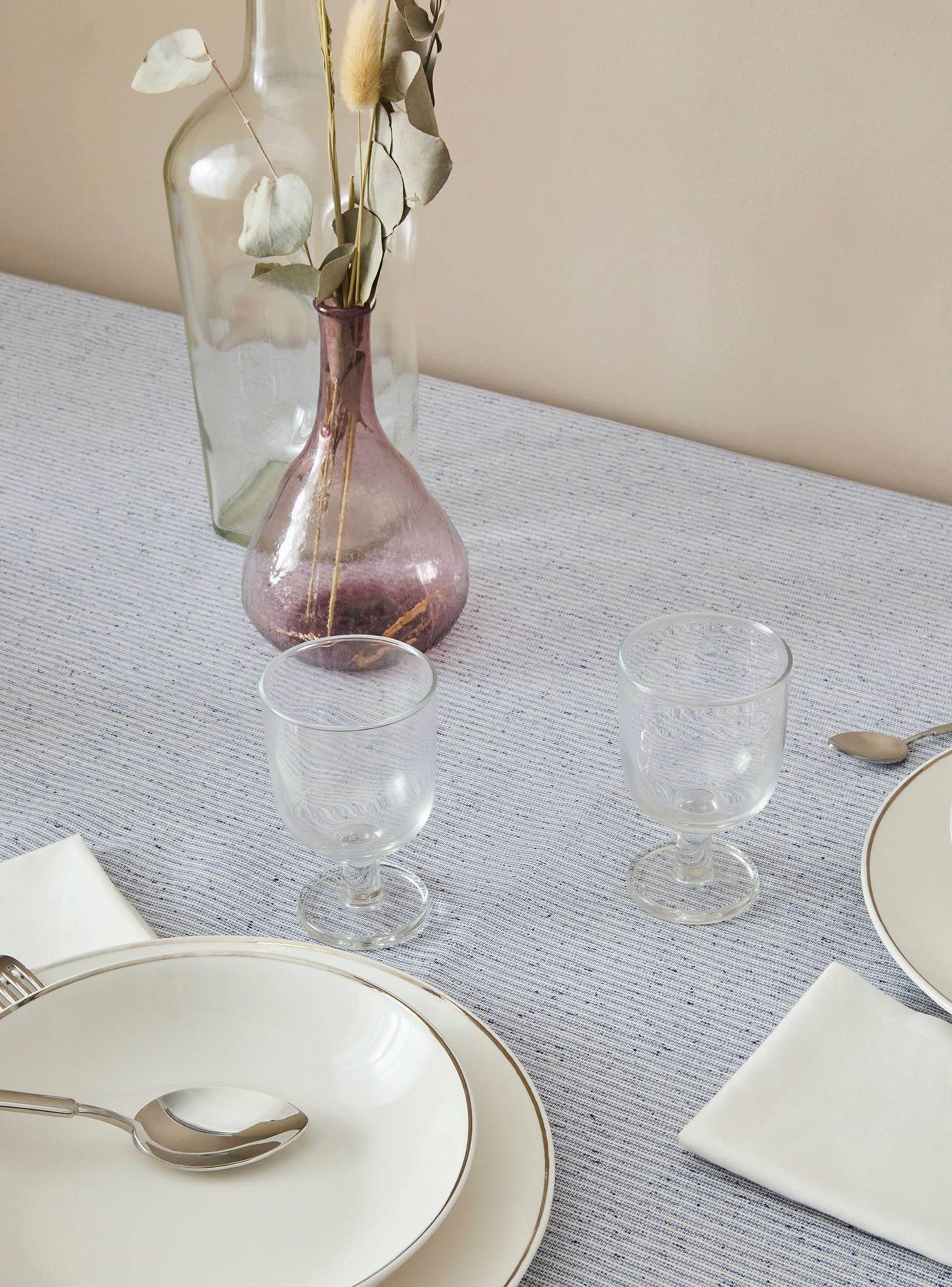 Mantel Antimanchas Savil 140x250 Azul-3