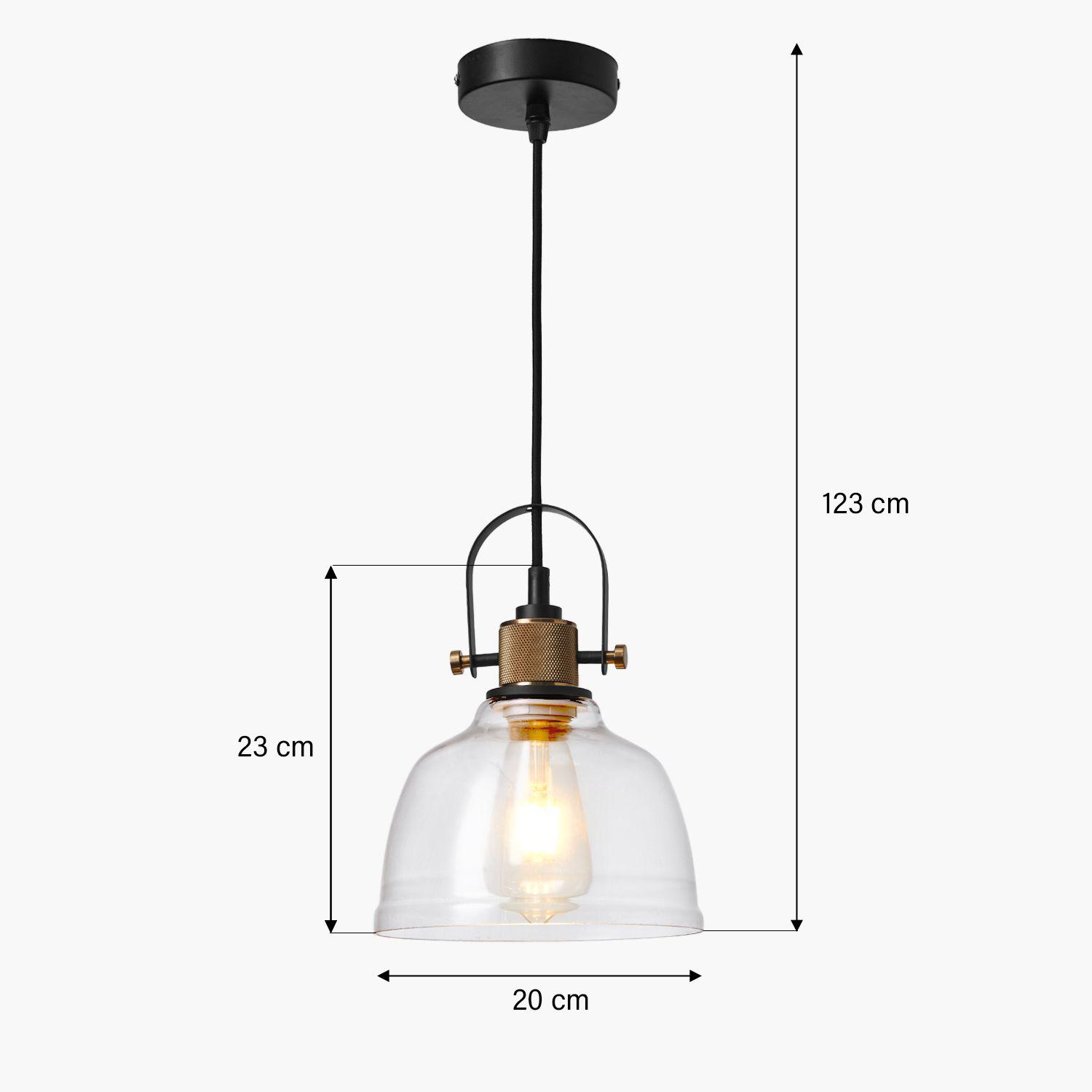 Lámpara de Colgar Mae Vidrio-4