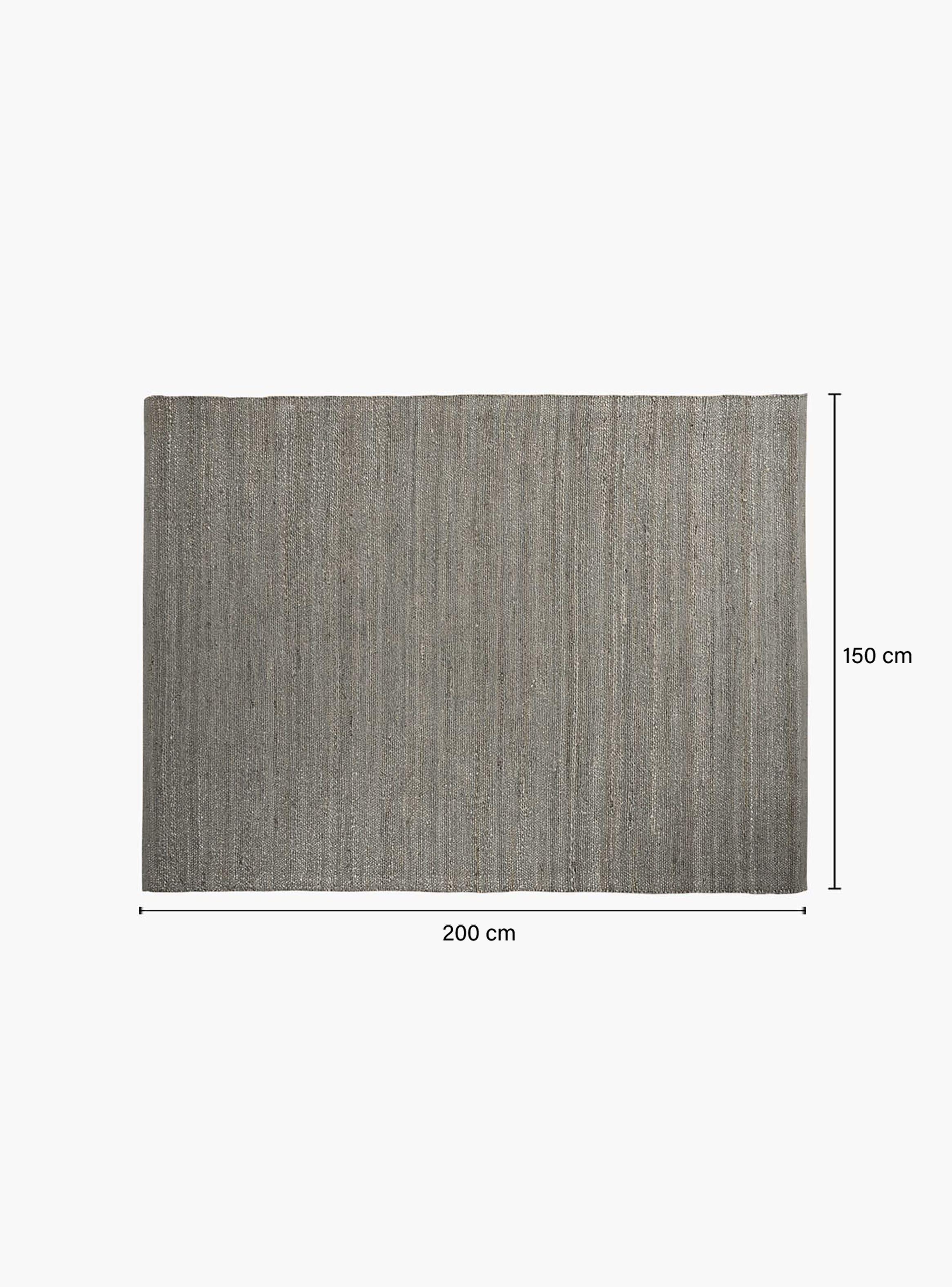 Alfombra Yute Sahara 150x200 Gris Oscuro-4