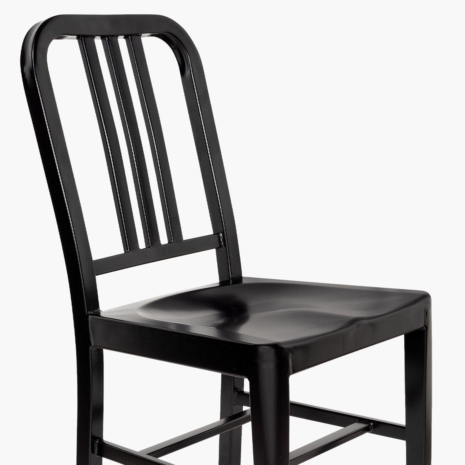 Silla Metálica Navy Negro-3