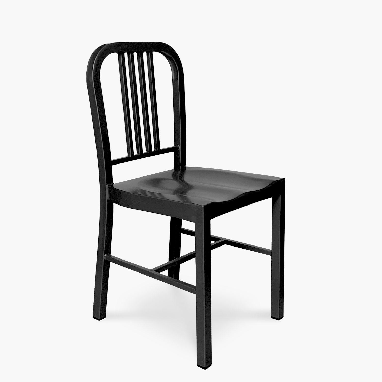Silla Metálica Navy Negro-4