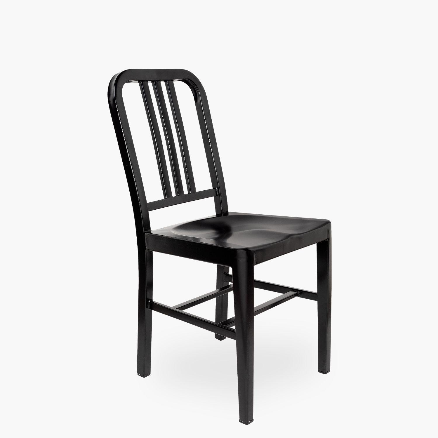 Silla Metálica Navy Negro-5