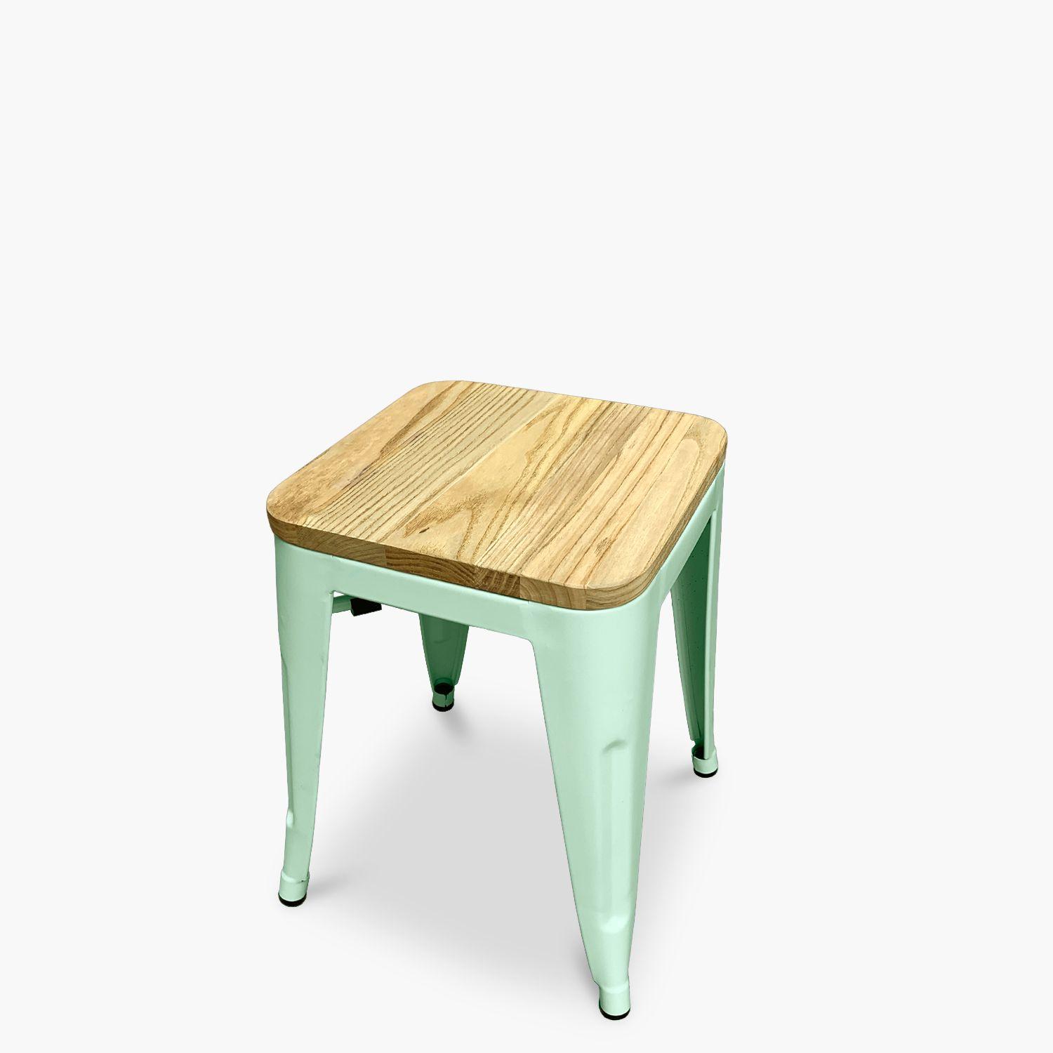 Pack 4 Pisos Tolix Asiento Madera Menta-3