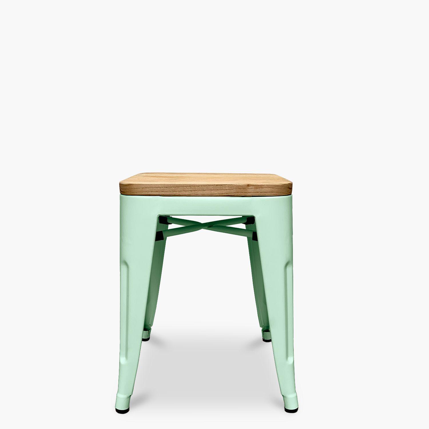 Pack 4 Pisos Tolix Asiento Madera Menta-1