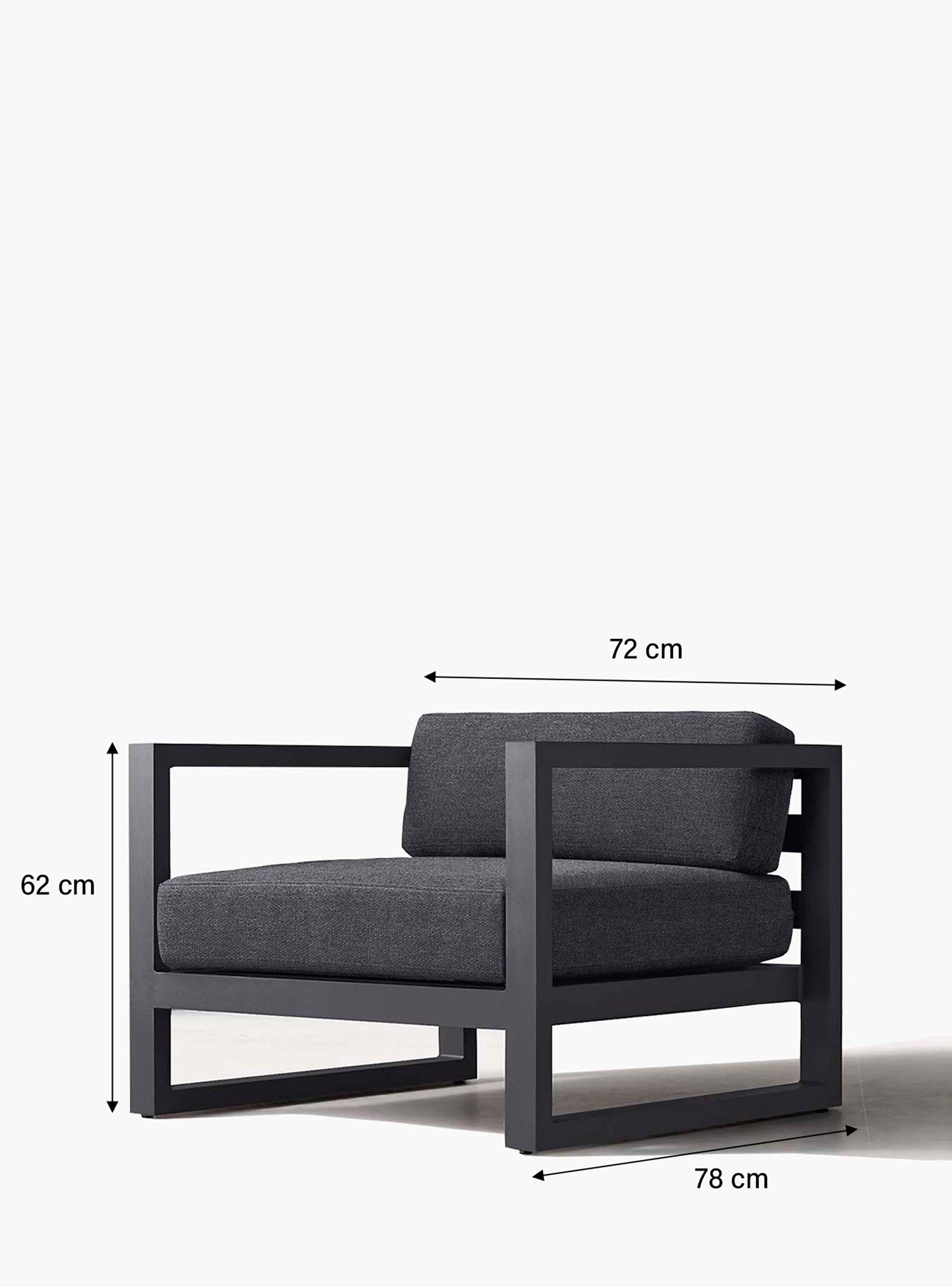 Sillón Terraza 1C Montego LT Gris Oscuro-3