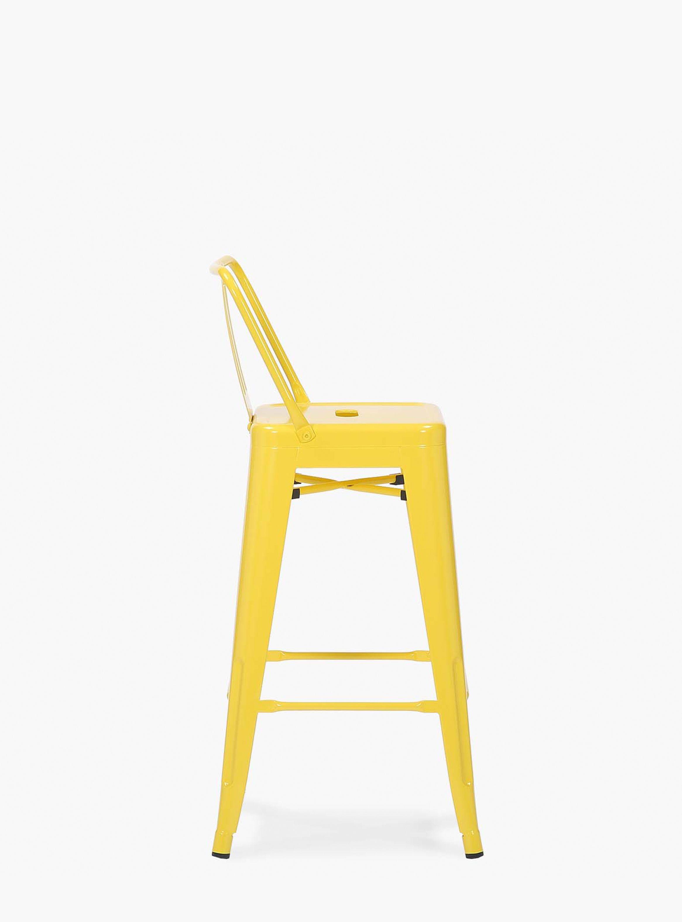 Taburete Medio 67 Tolix c/resp Amarillo-2