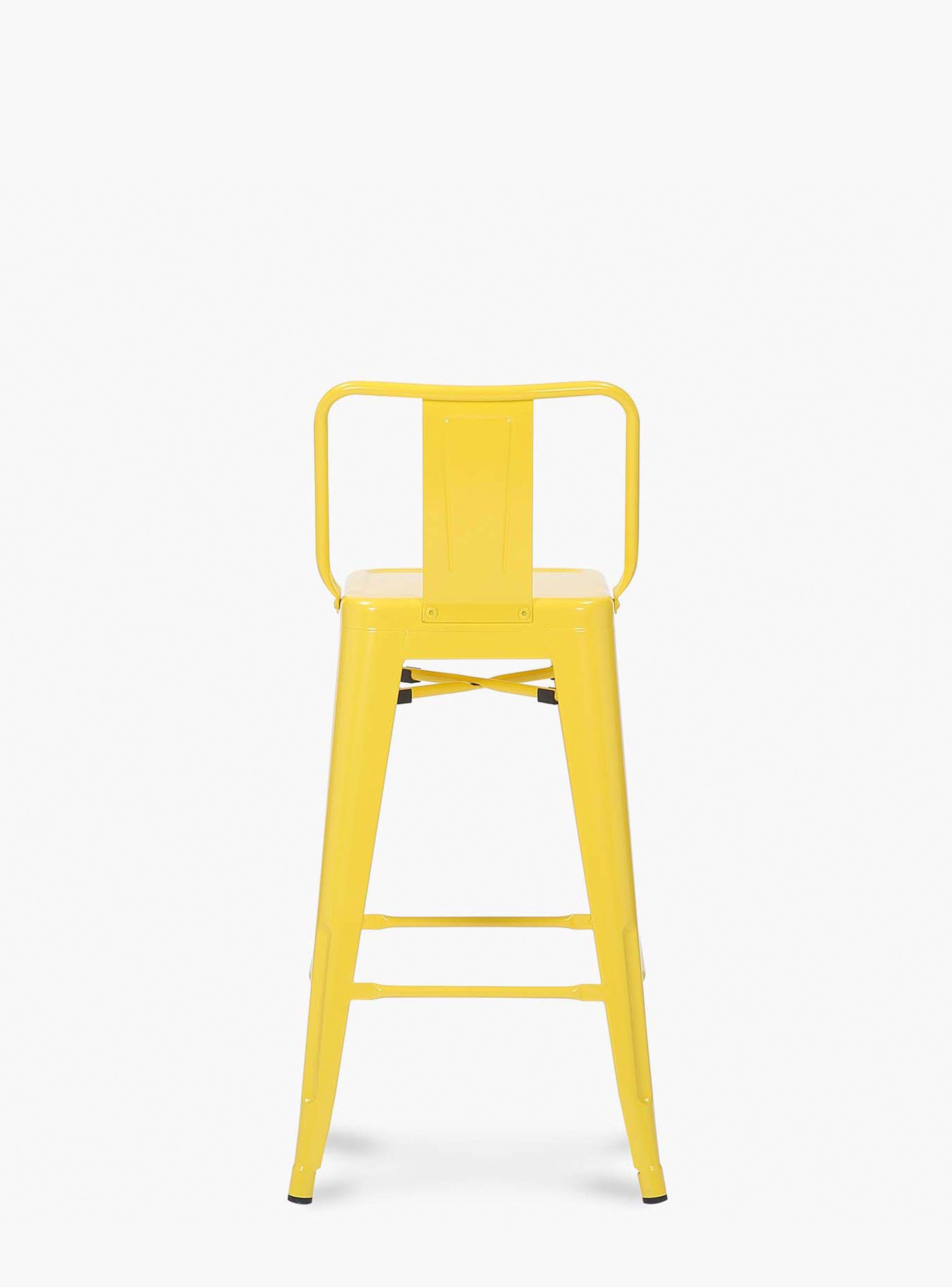 Taburete Medio 67 Tolix c/resp Amarillo-3