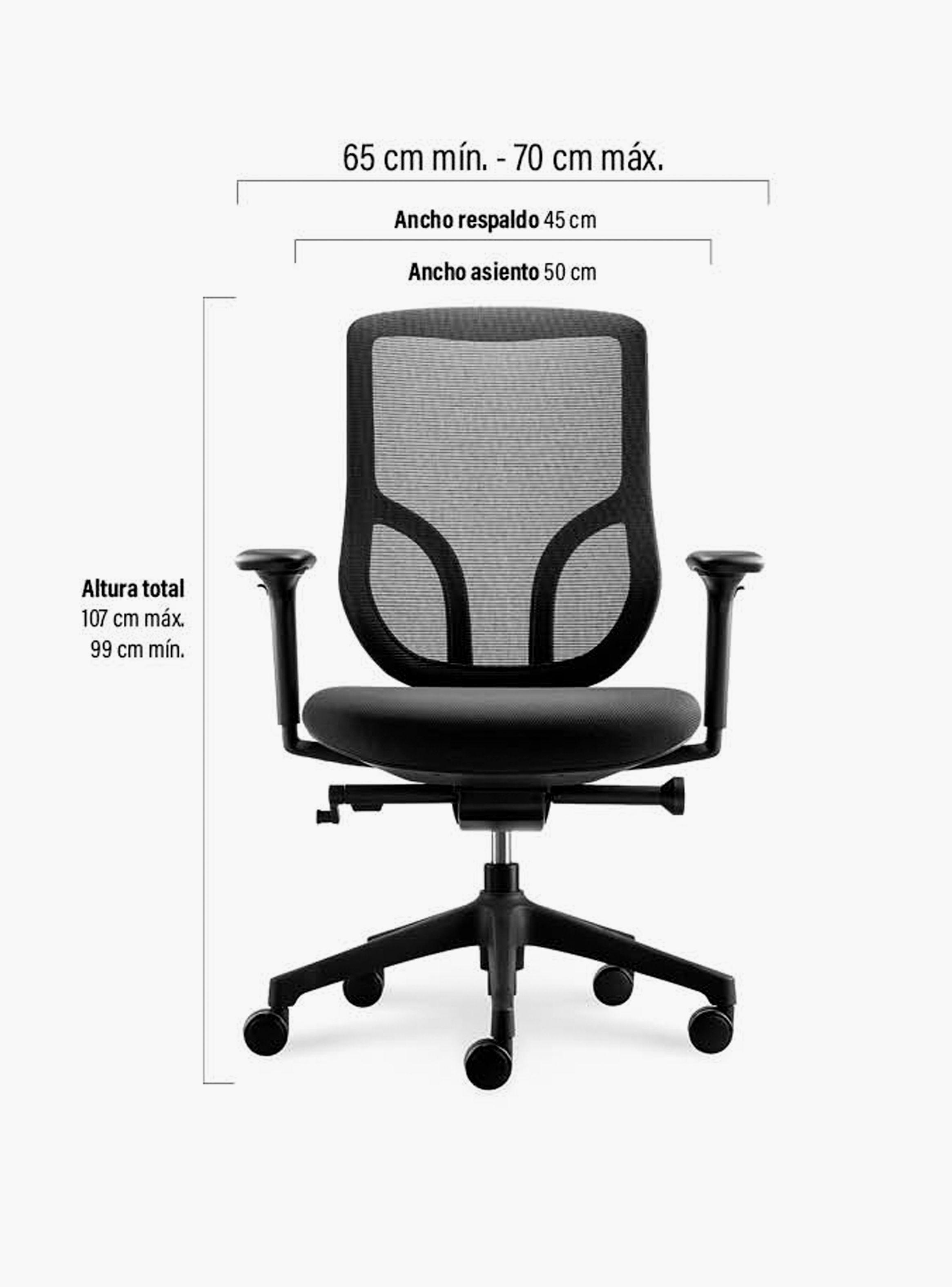Silla oficina Chic Negro-5
