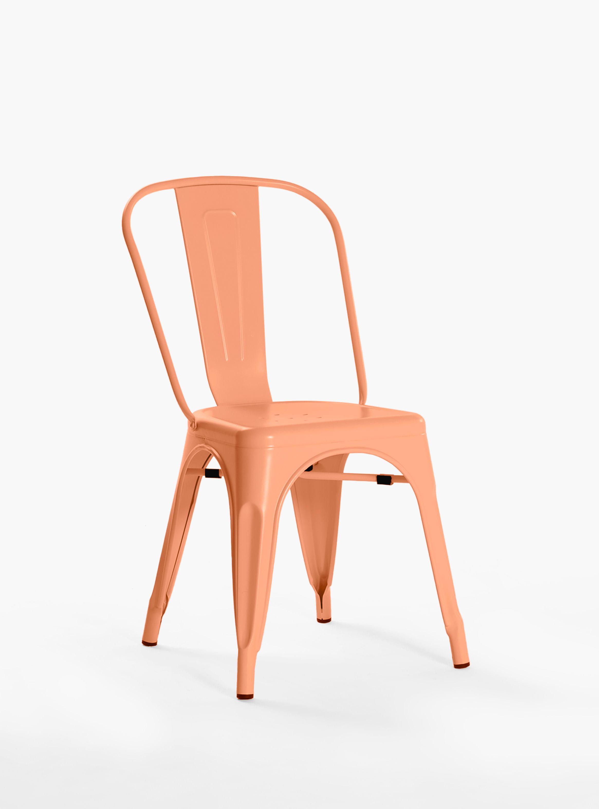 Pack 4 Sillas Tolix Asiento Metal Coral-2