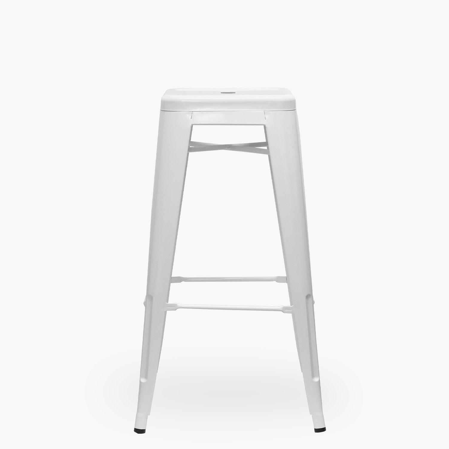 Taburete Alto 77 Tolix Blanco-0