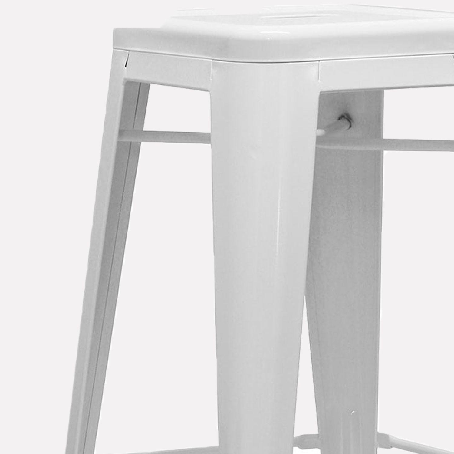 Taburete Alto 77 Tolix Blanco-1