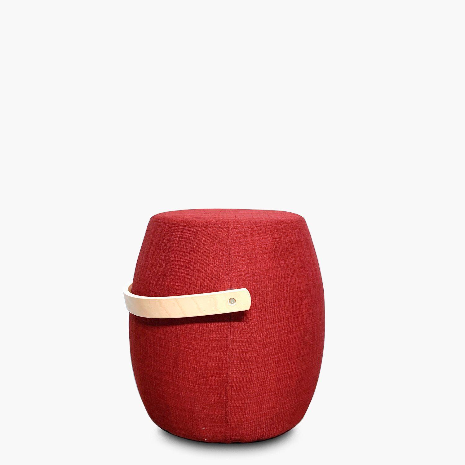 Pouf Asa de Madera LT Rojo-4