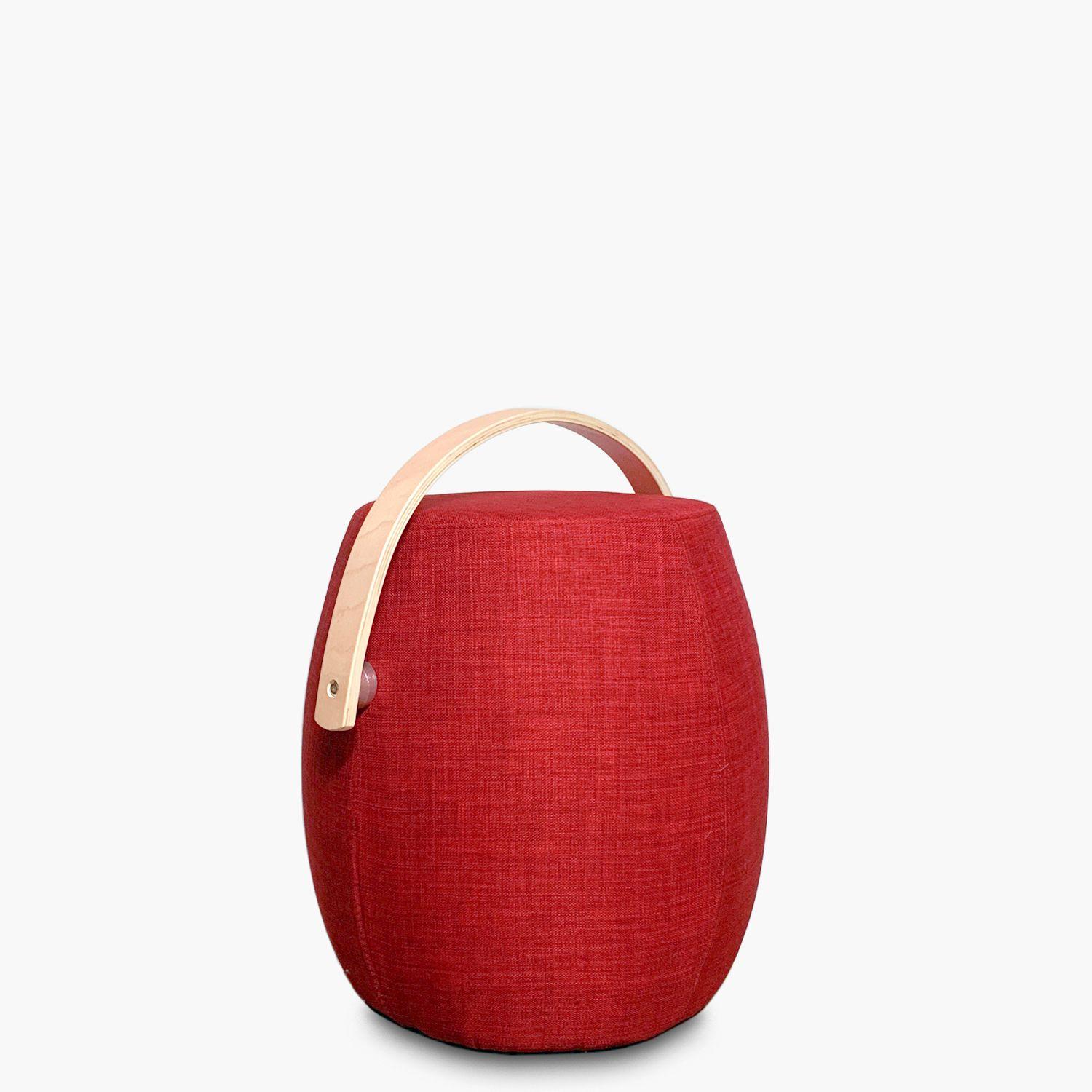 Pouf Asa de Madera LT Rojo-9