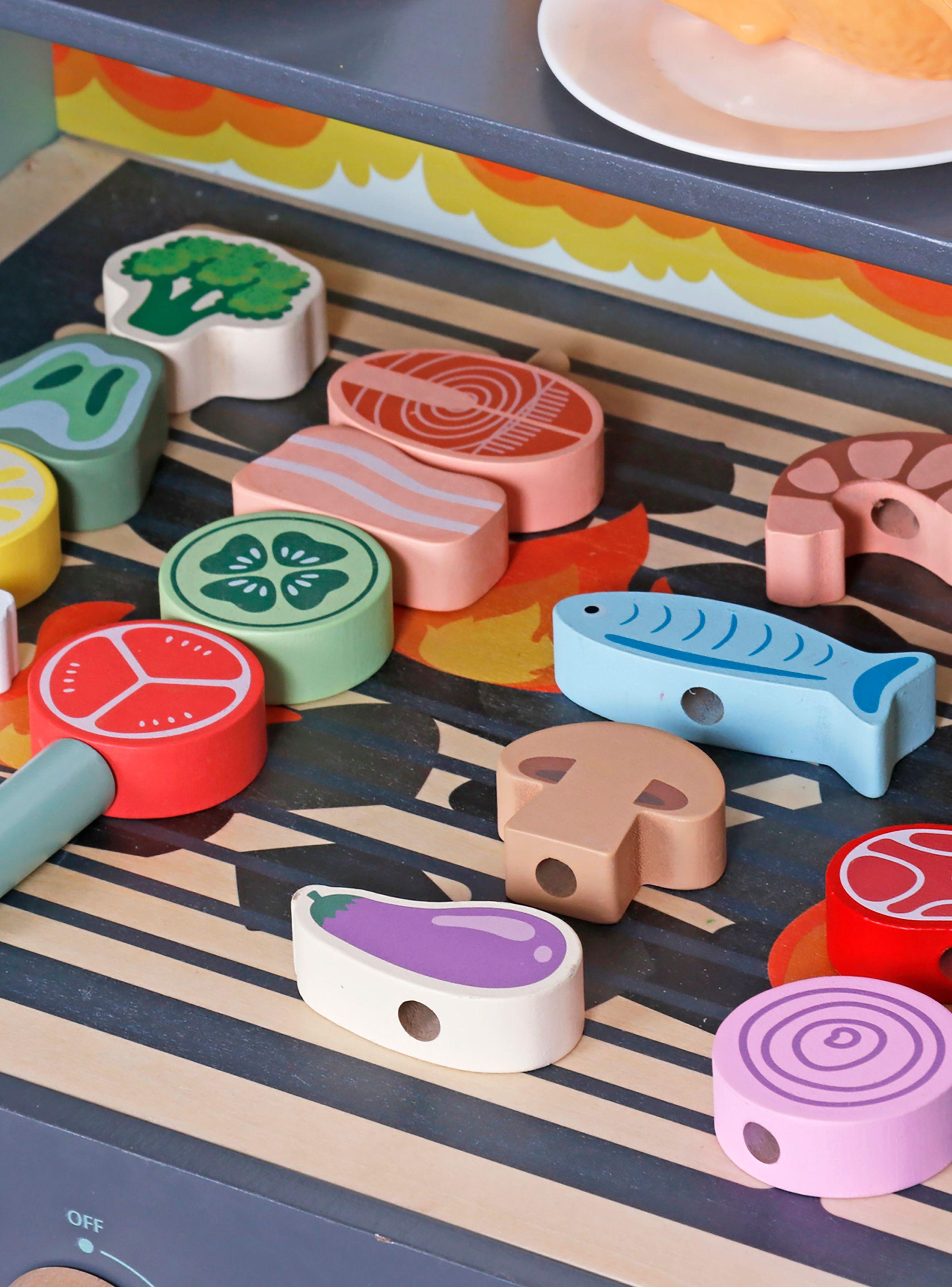 Parrilla Infantil de Madera Alonso Multicolor-5