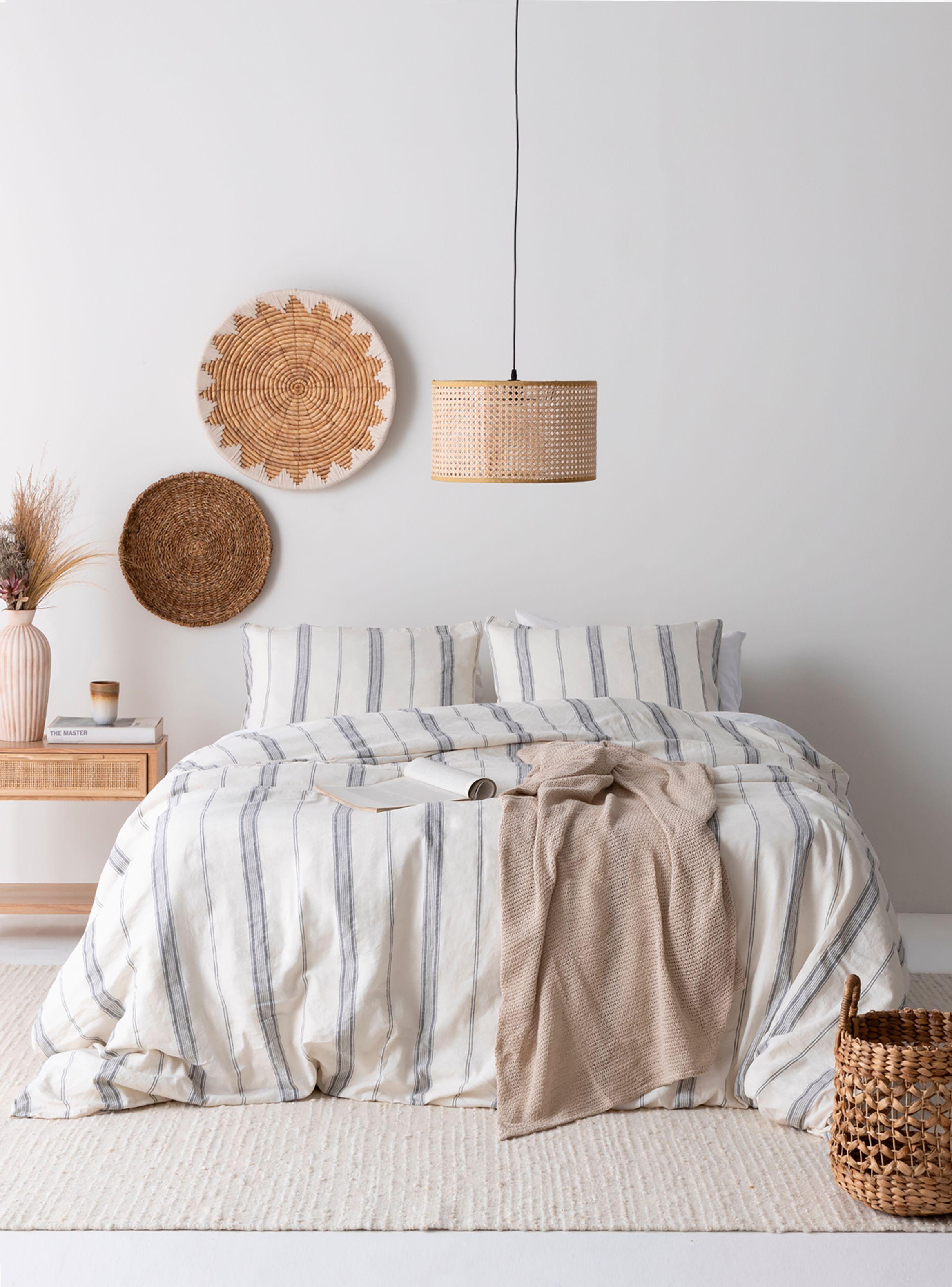 Funda Plumón 55% Lino - 45% Algodón Amalfi King/Super King Azul-3