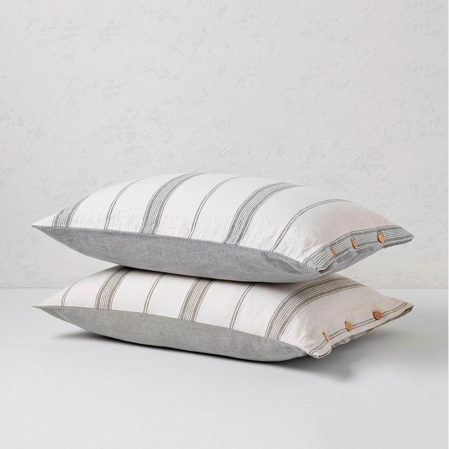 Funda Plumón 55% Lino - 45% Algodón Amalfi King/Super King Azul-4