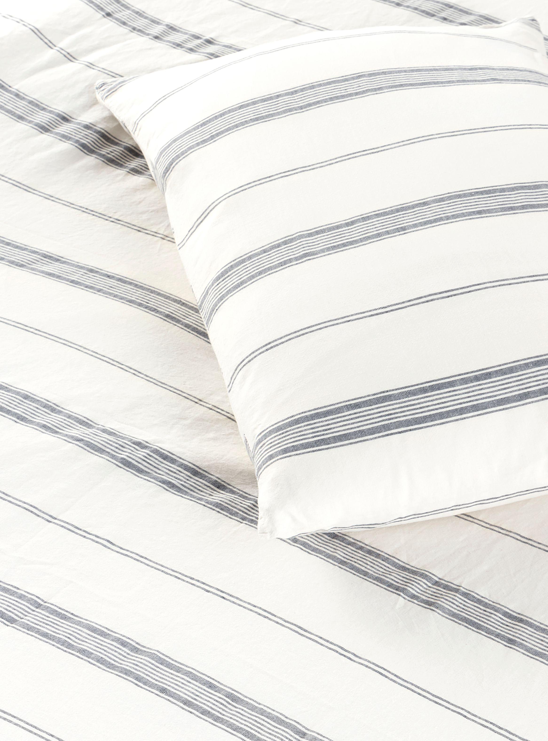 Funda Plumón 55% Lino - 45% Algodón Amalfi King/Super King Azul-5