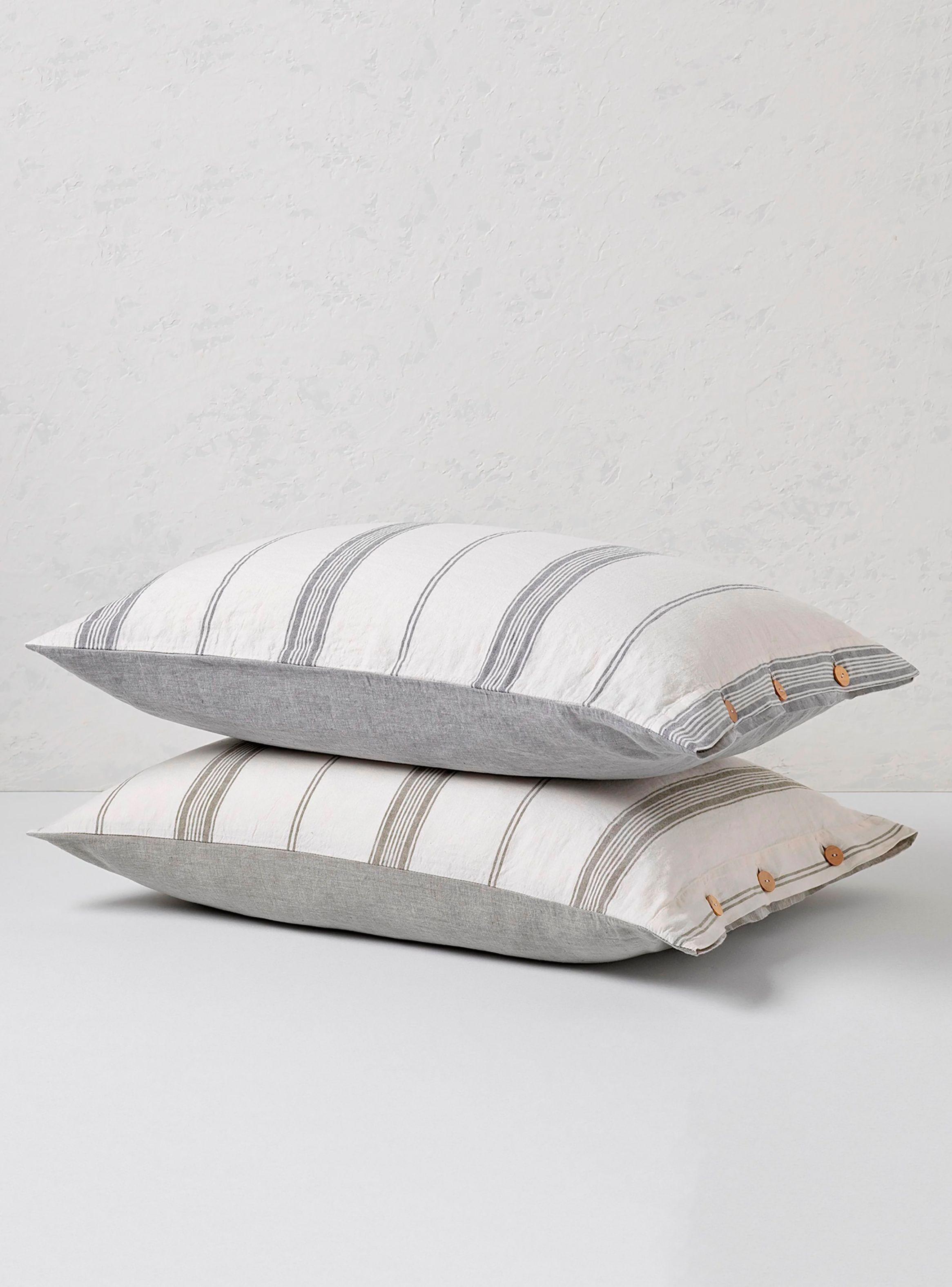 Funda Plumón 55% Lino - 45% Algodón Amalfi King/Super King Azul-8