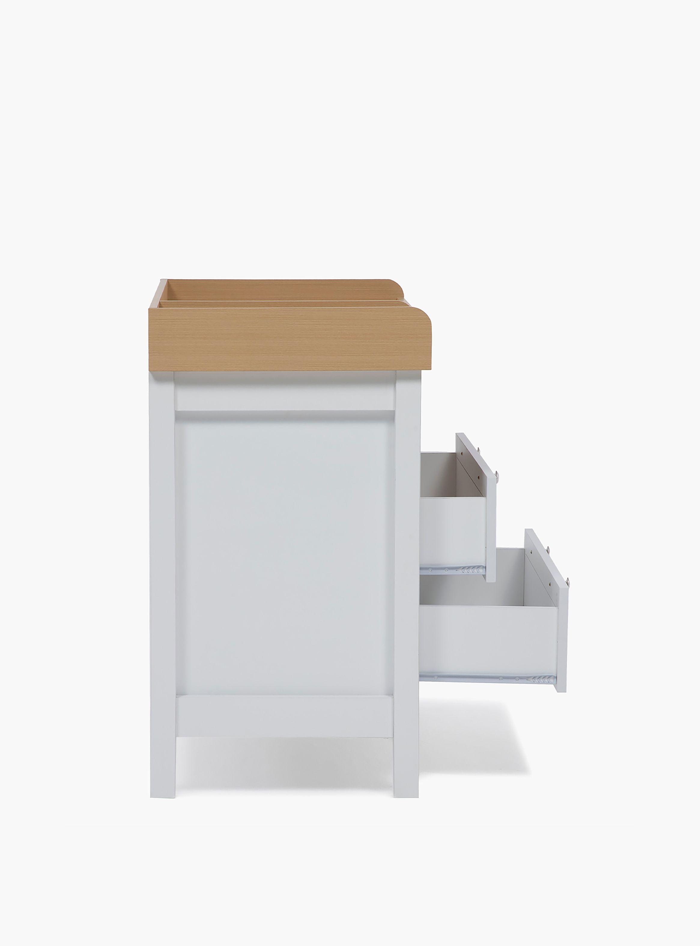 Cómoda Clara Mudador Natura/Blanco-5