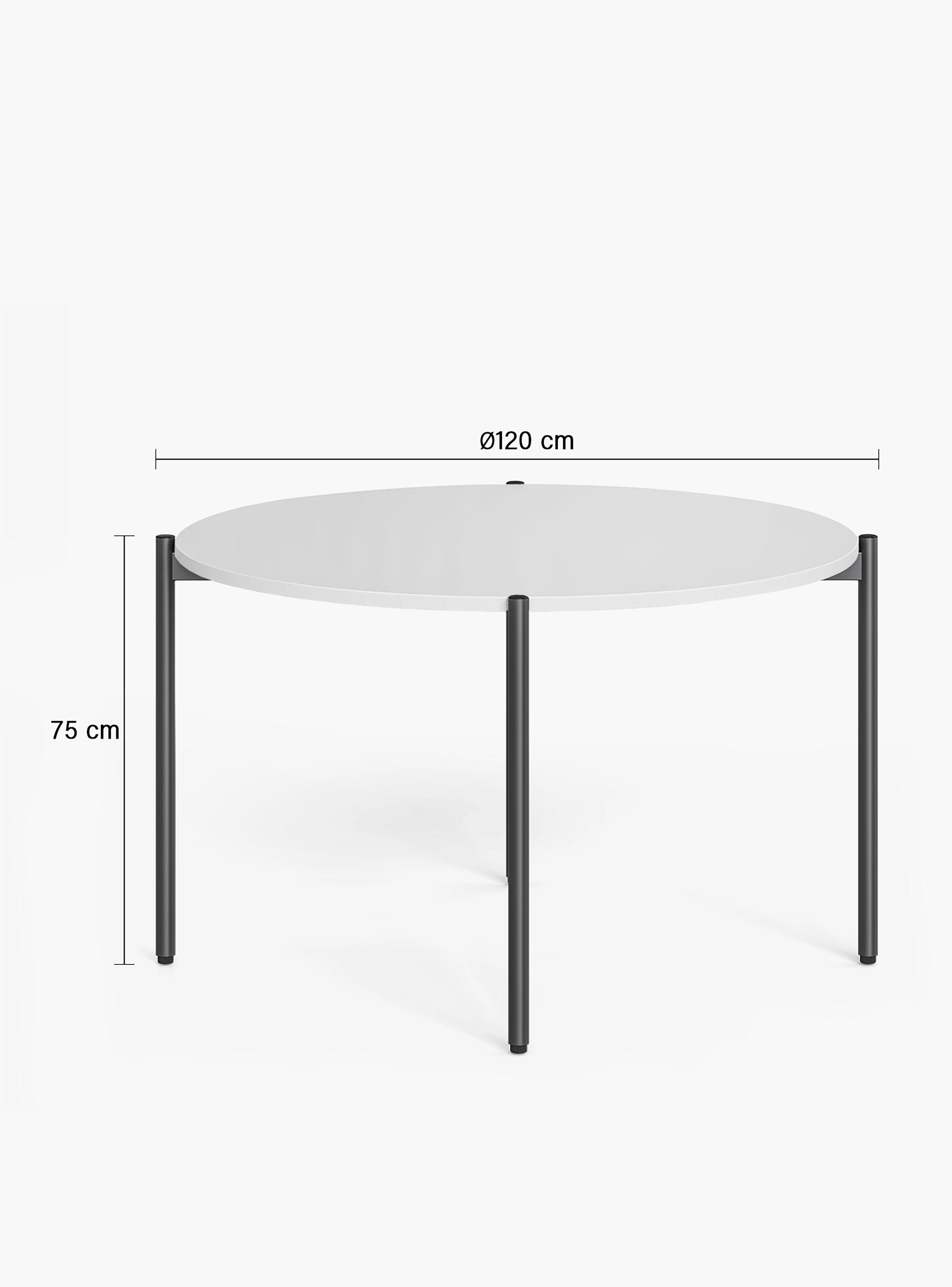 Mesa Oficina Reunión Astro 120D Blanco/Gris-2