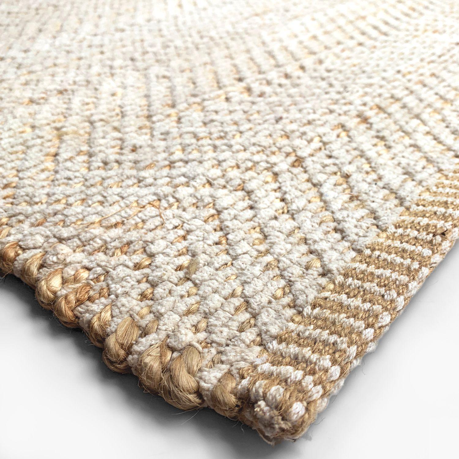 Alfombra Pasillo Algodón/Cañamo Chebbi Crudo-2